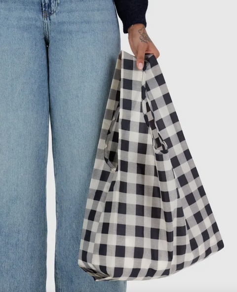 Standard Baggu - Black & White Big Check