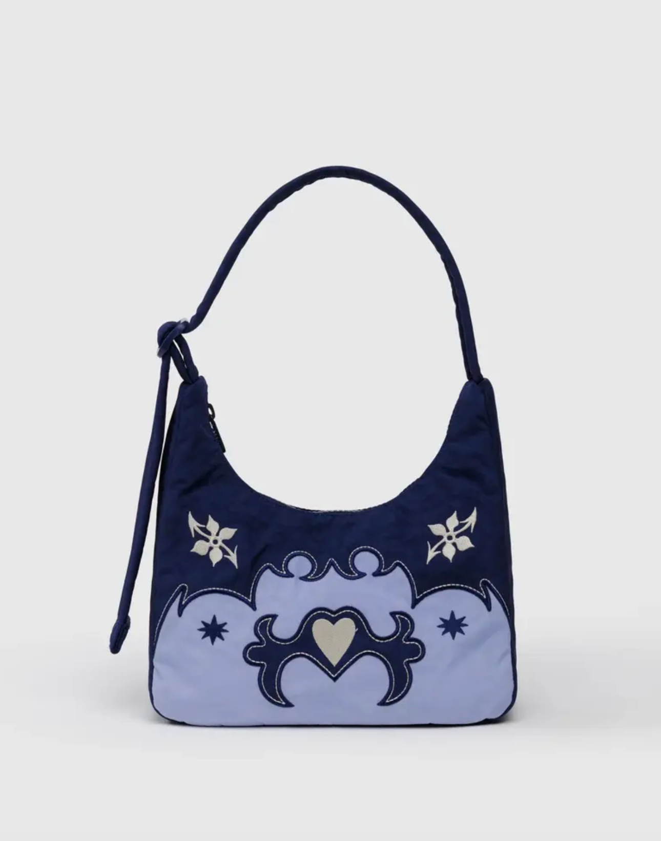 Mini Nylon Shoulder Bag - Western Appliqué