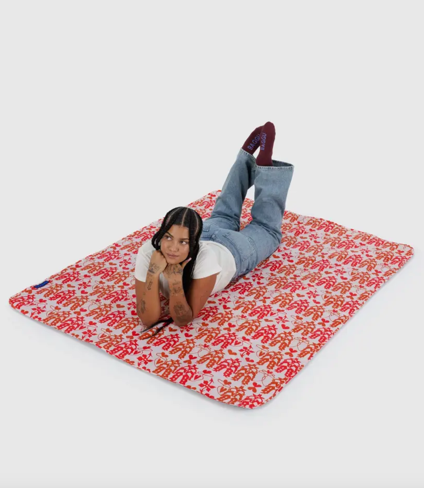 Puffy Picnic Blanket - Cowgirl