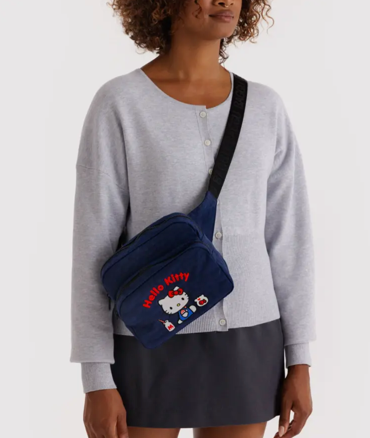 Fanny Pack - Embroidered Hello Kitty Milkshake