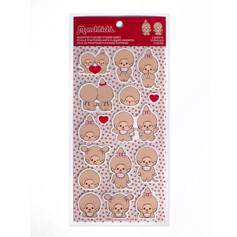 Monchhichi Furry Sticker Sheet