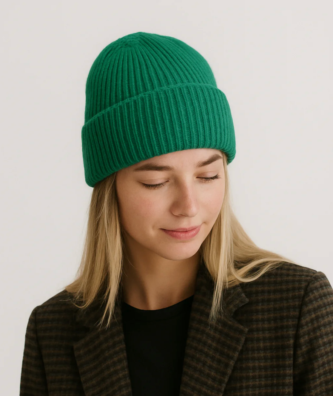 Unisex Cuffed Knit Beanie - Assorted Colors