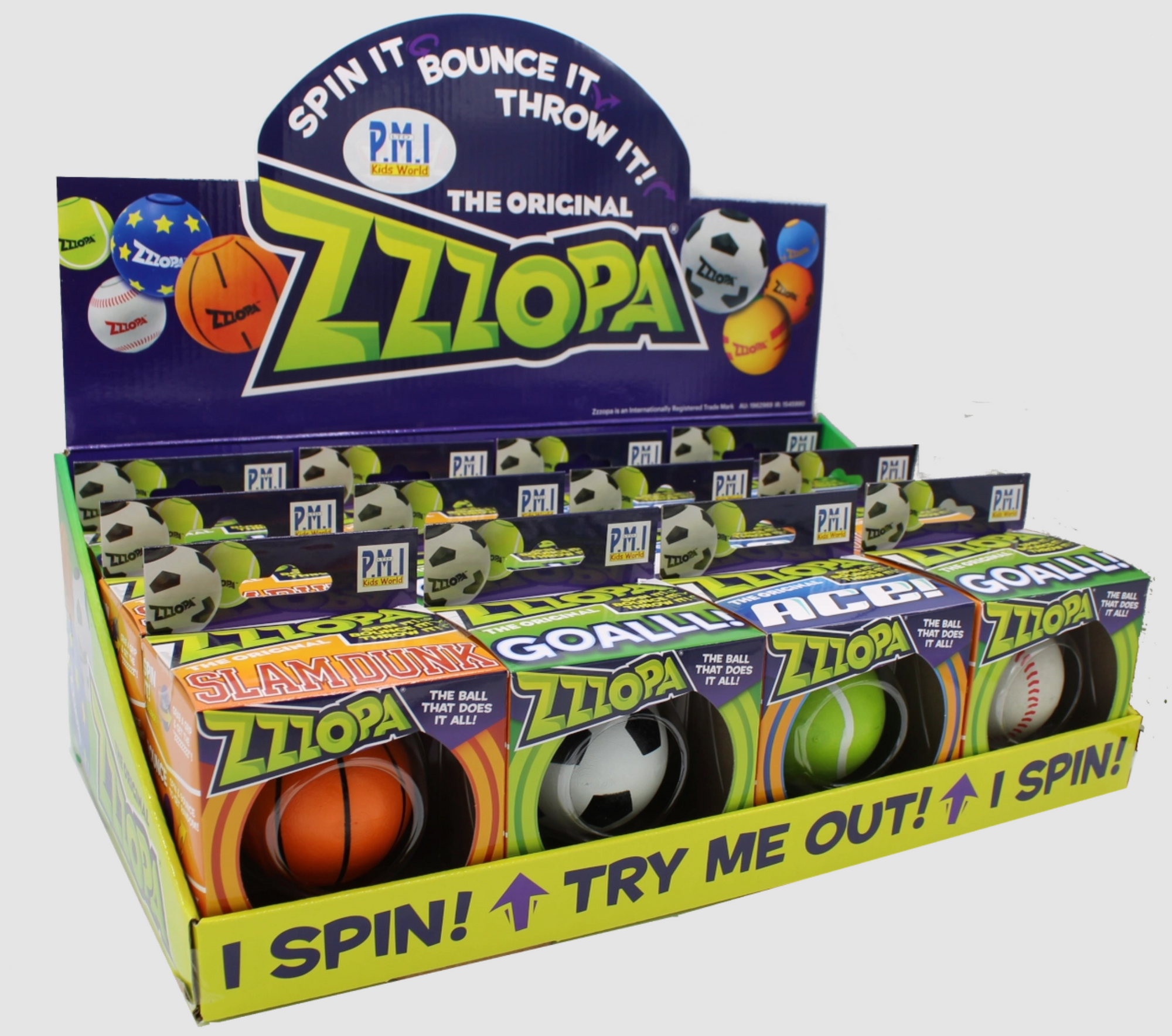Zzzopa - World's Only Fidget Spinning Bouncy Ball!