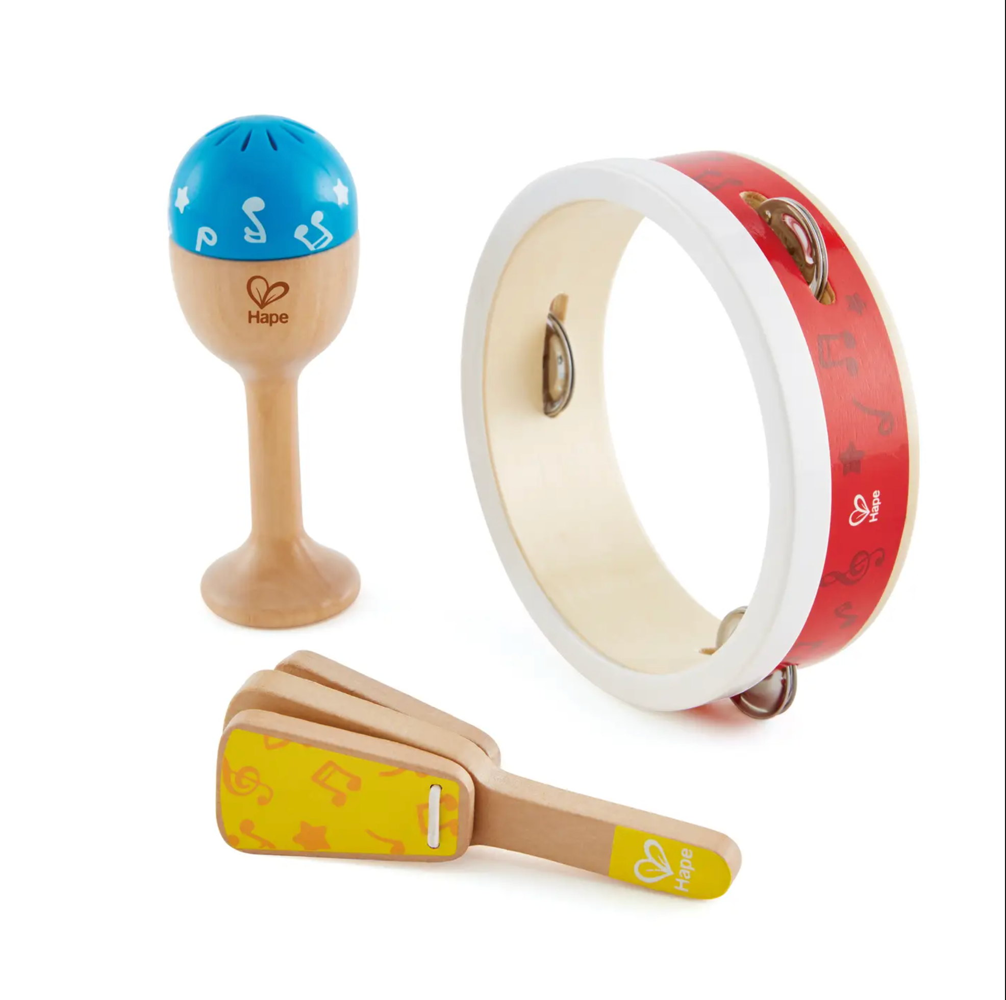 Beginner’s Percussion Set-3-Piece Wooden Toy Instrument