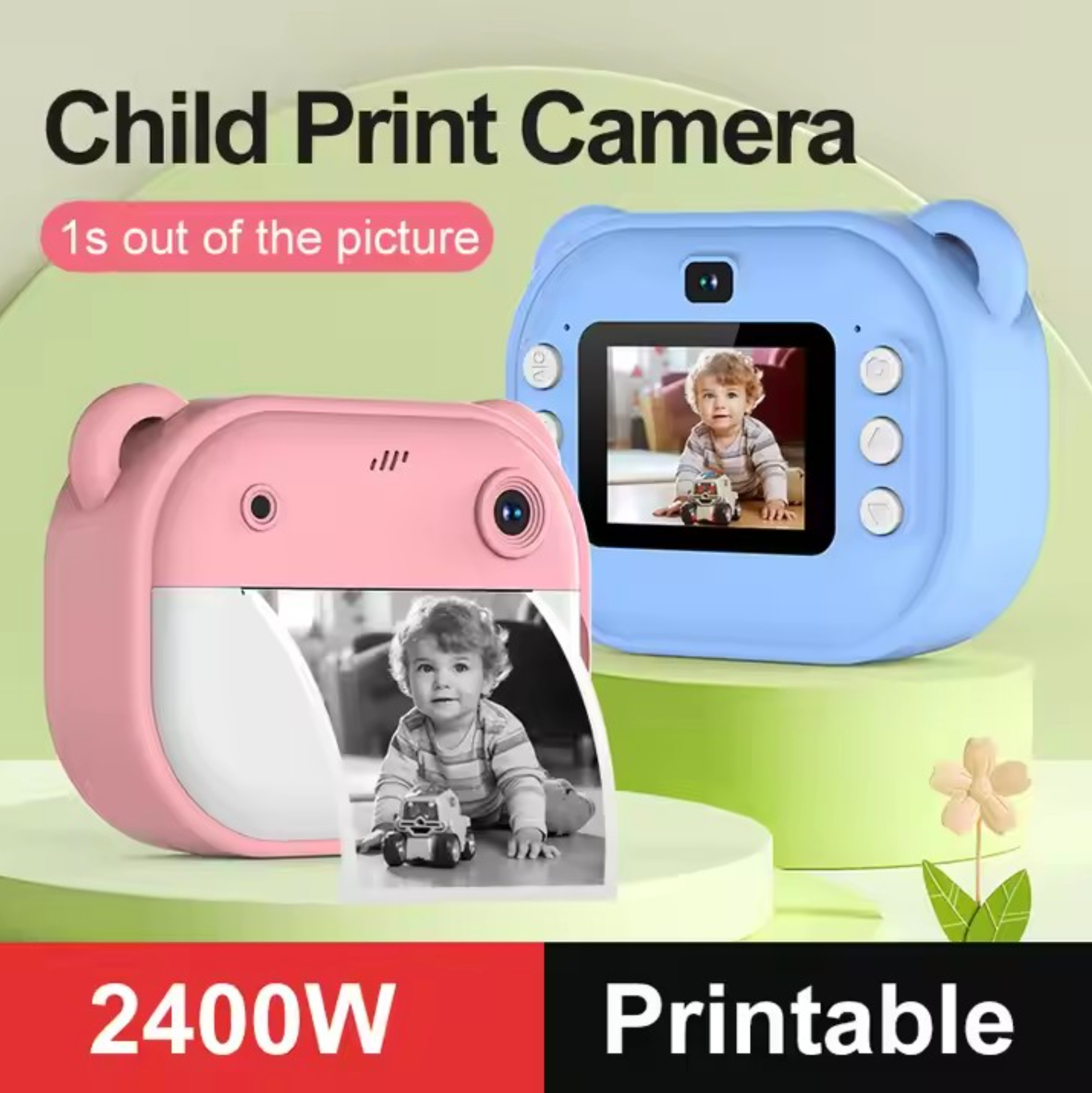 Dual Selfie Kids Camera with 1080P Videos - Stay Forever