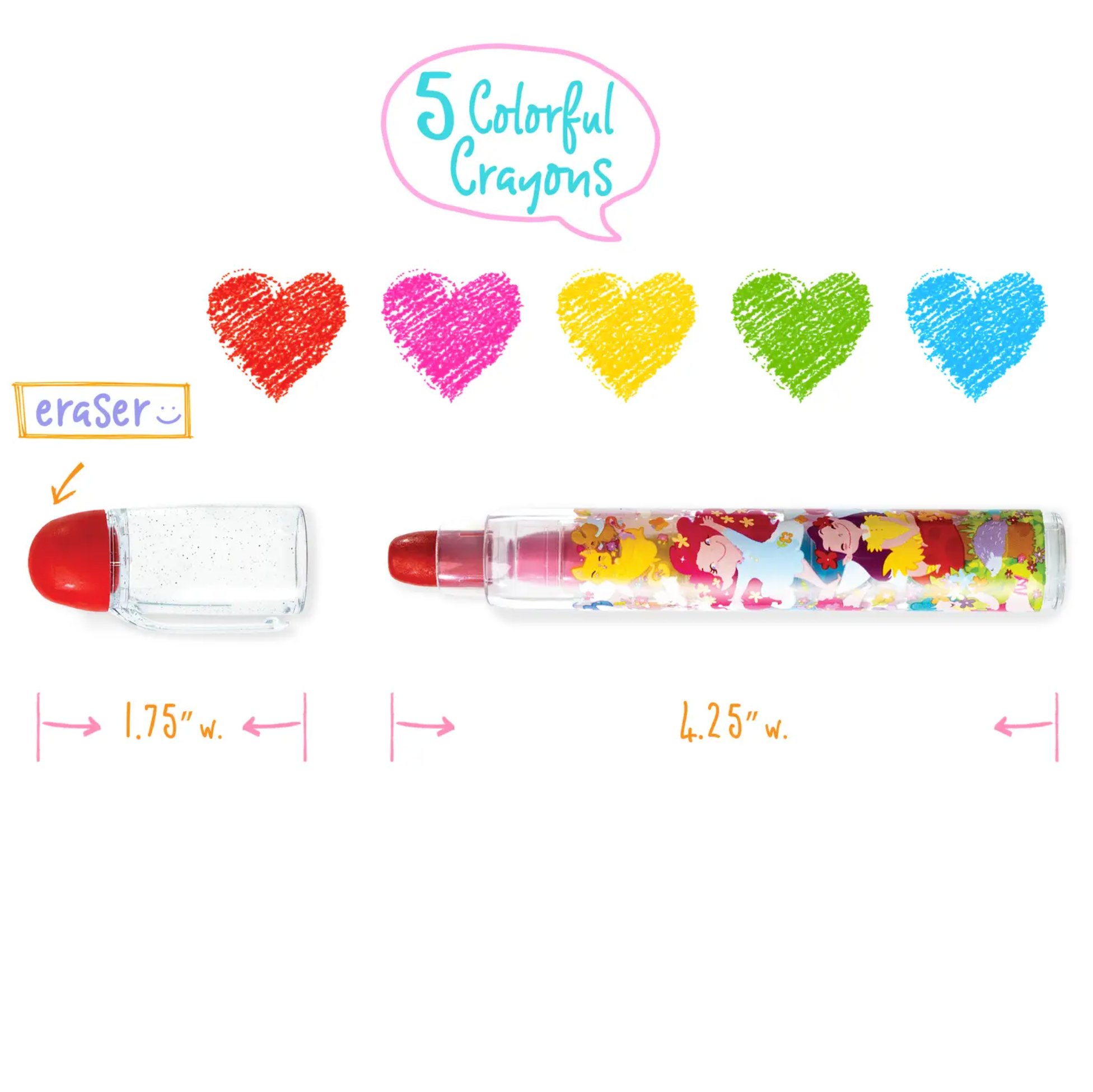 Color Stack to Go Erasable Crayons - Fairy Garden