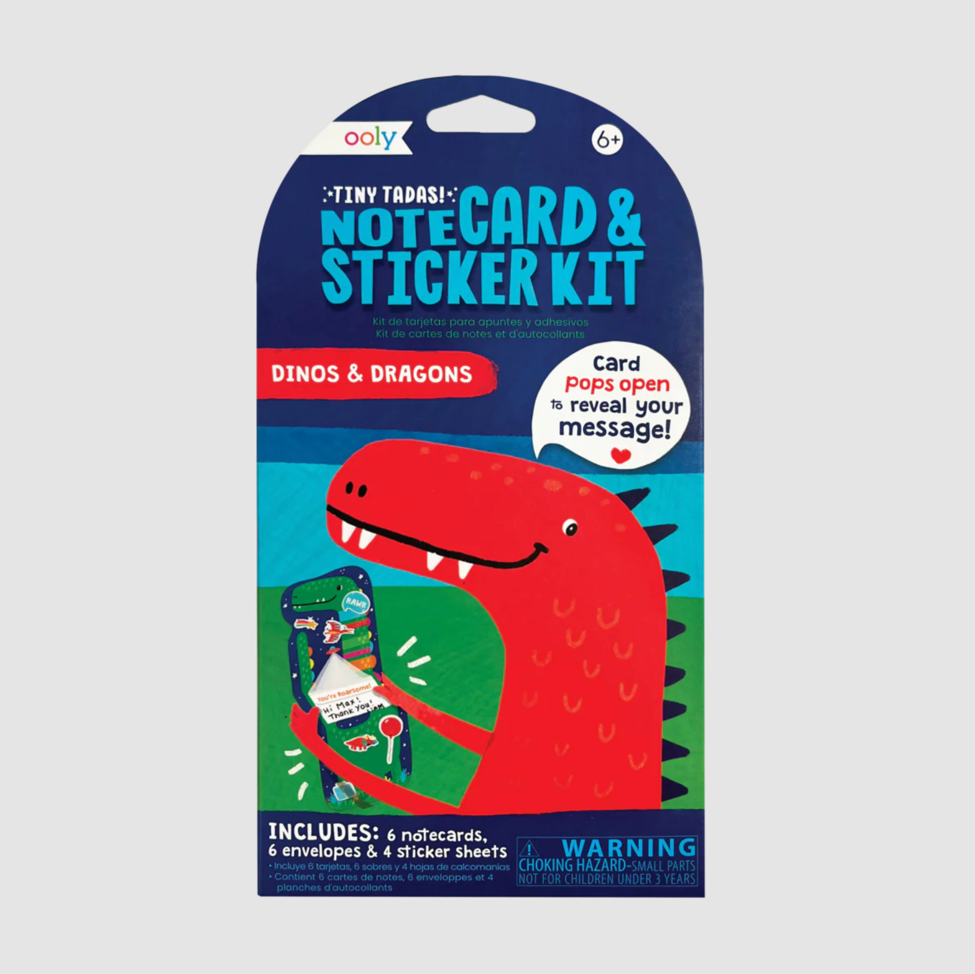 Tiny Tadas!: Notecard & Sticker Kit - Dinos. & Dragons