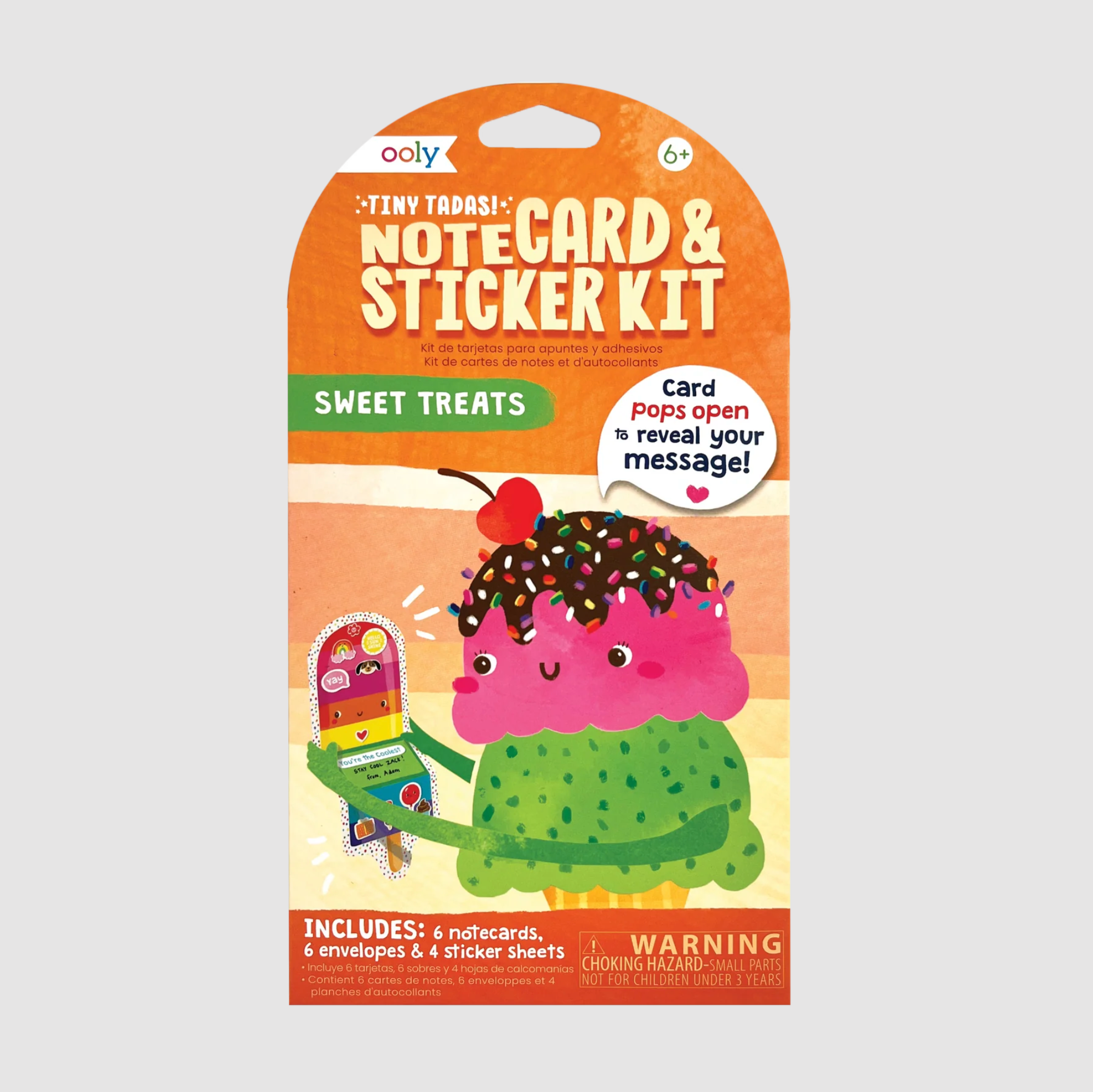 Tiny Tadas!: Notecard & Sticker Kit - Sweet Treats