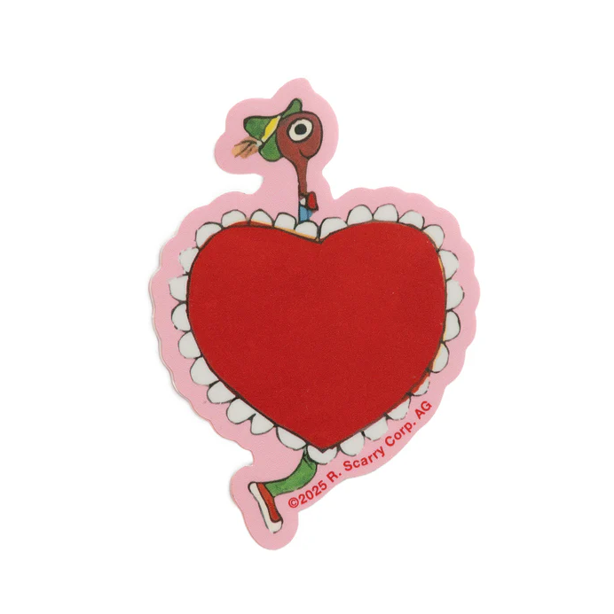 3P4 X Richard Scarry® Valentine - Lowly Heart Doily Sticker
