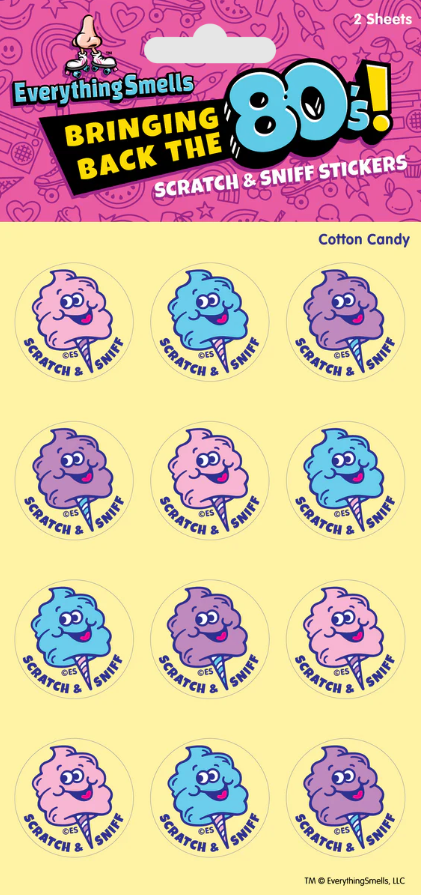 Cotton Candy Scratch & Sniff Stickers