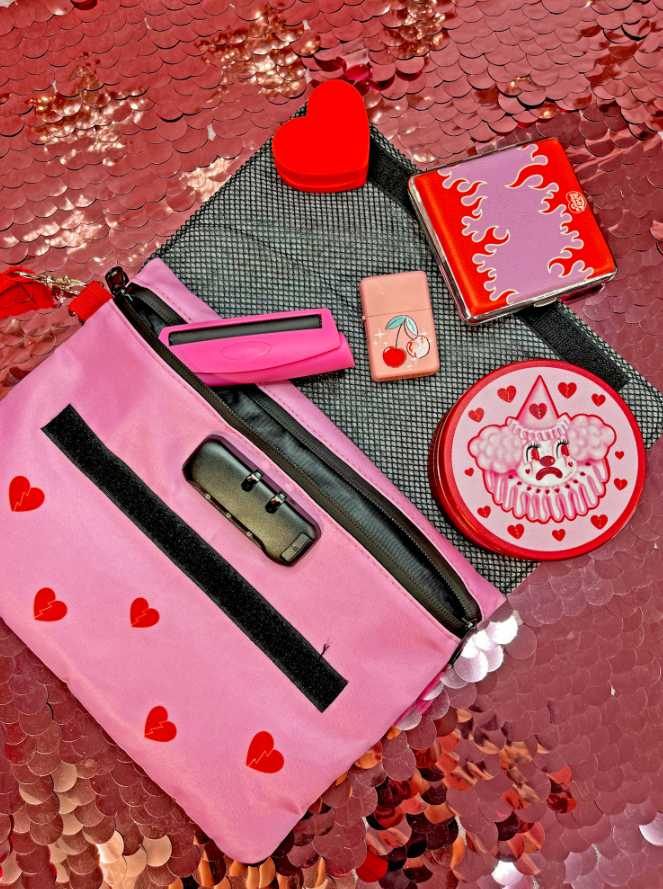 Smell Proof Bag with Lock- Sad Clown