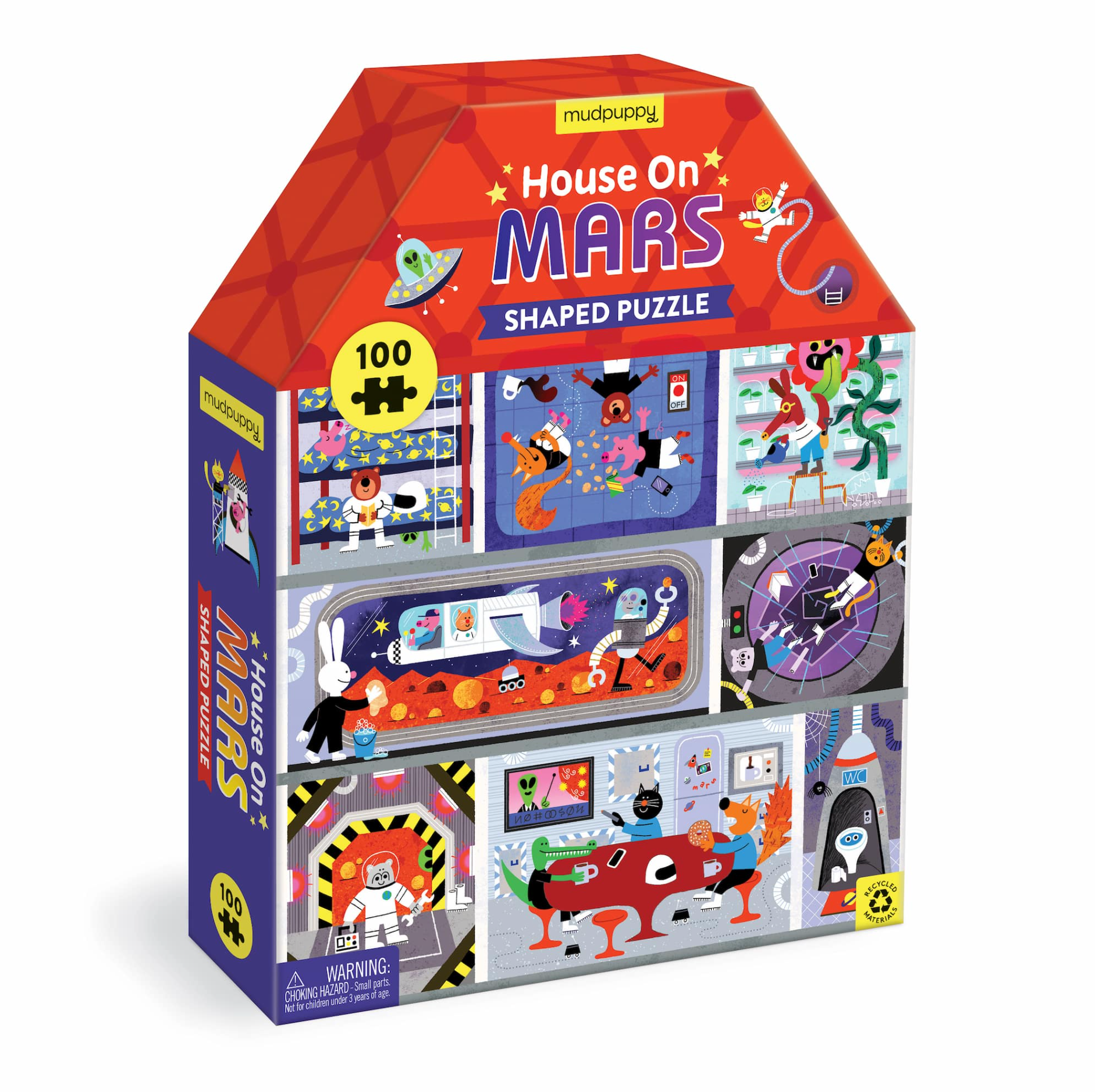 House On Mars 100 Piece House-Shaped Puzzle