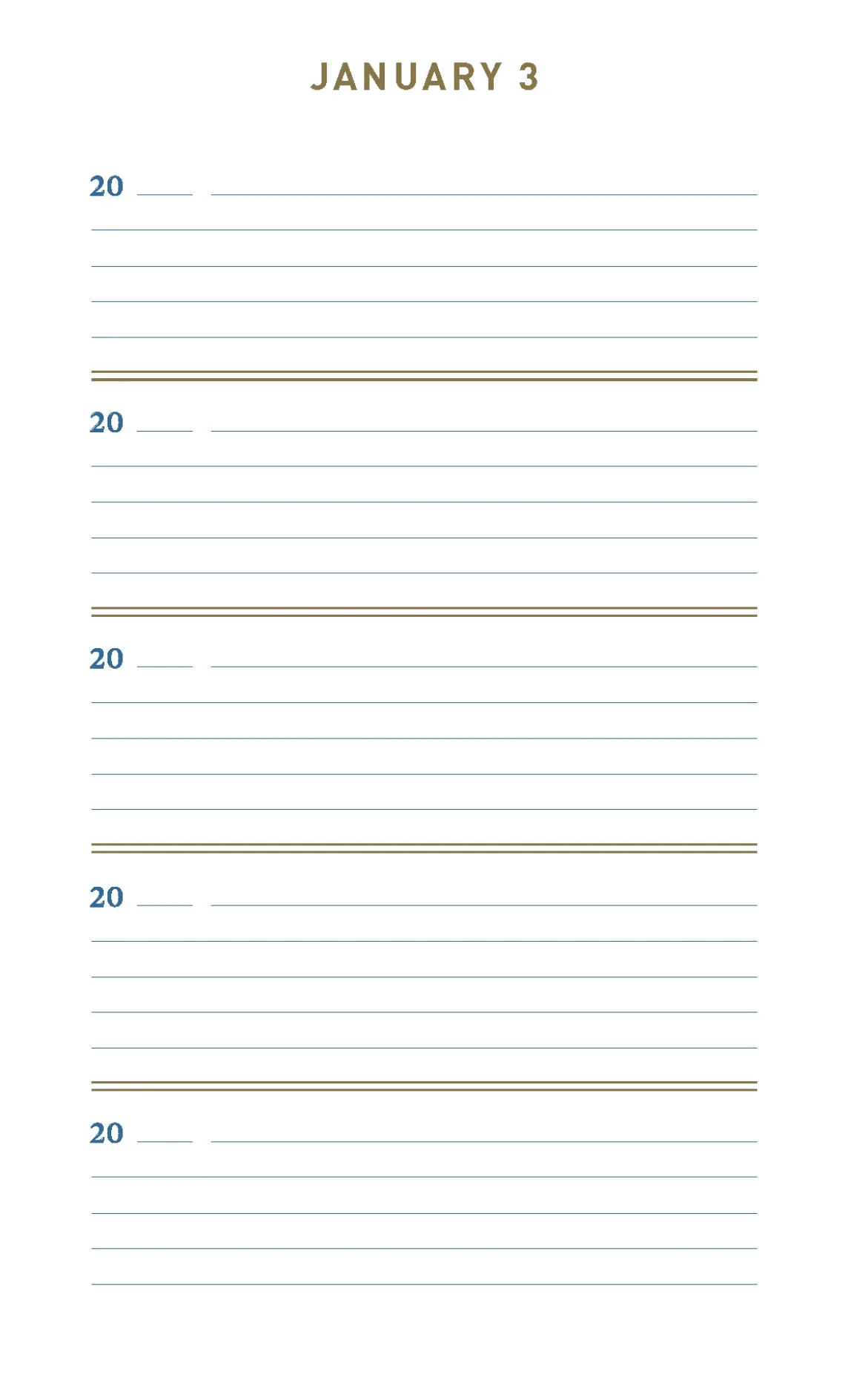 Denim One Line A day: A Five-Year Memory Book