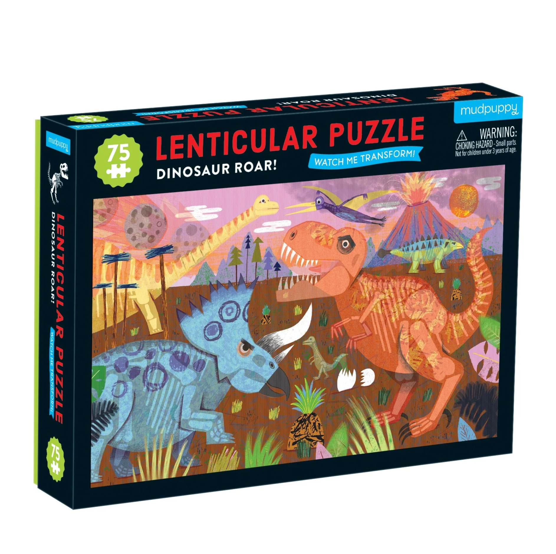 Dinosaur Roar 75 Piece Lenticular Puzzle