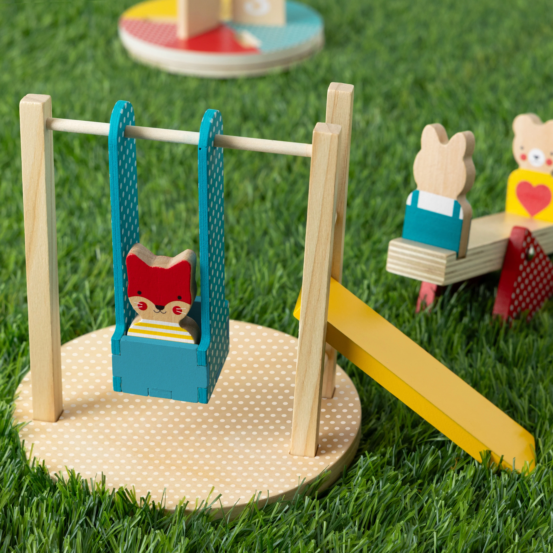 At the Park Wooden Play Set