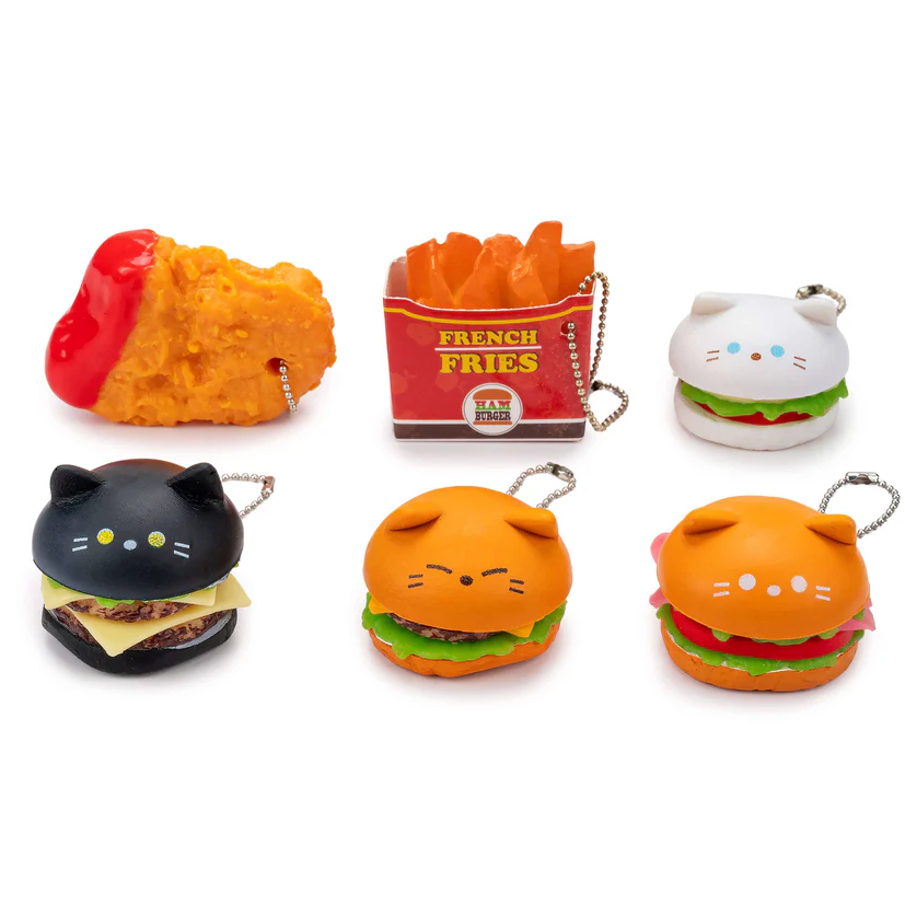 Fluffy Kitty Burger Mascot Collectible Capsule - Stay Forever
