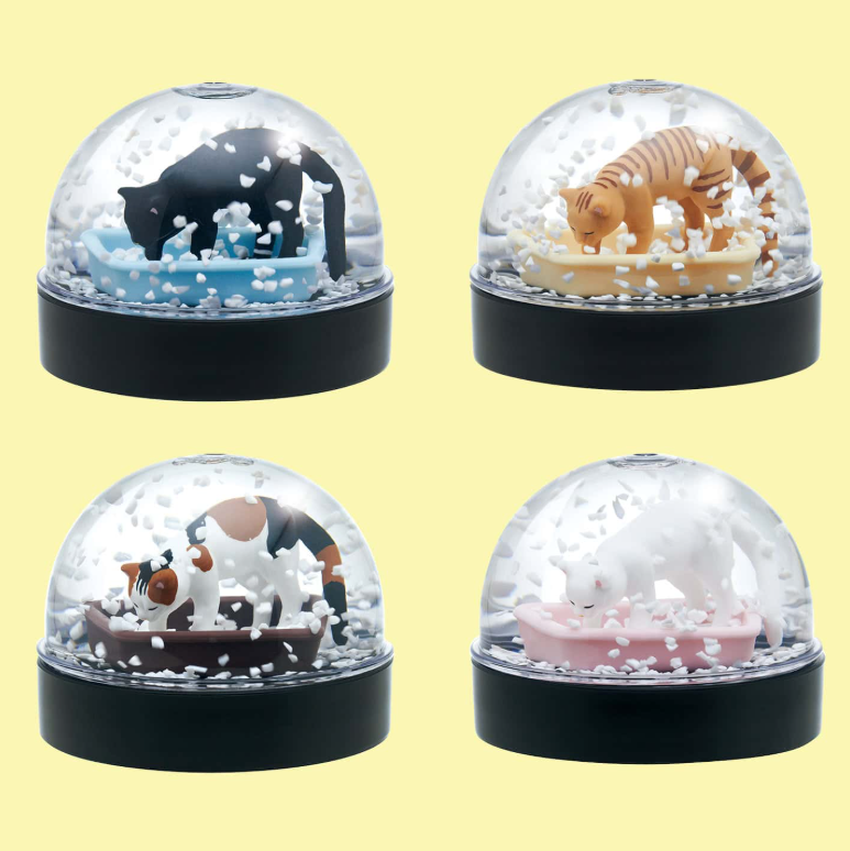 Cat Litter Snow Globe Blind Box - Stay Forever