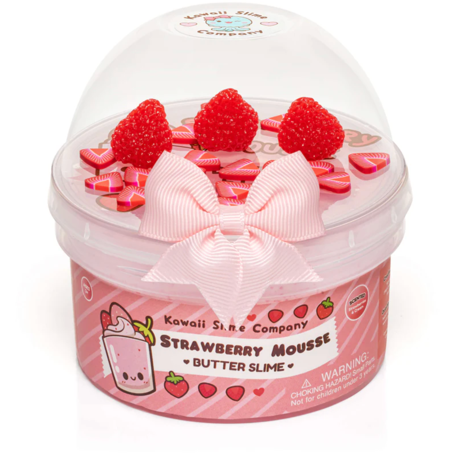 Strawberry Mousse Fluffy Butter Signature Dome™ Slime - Stay Forever