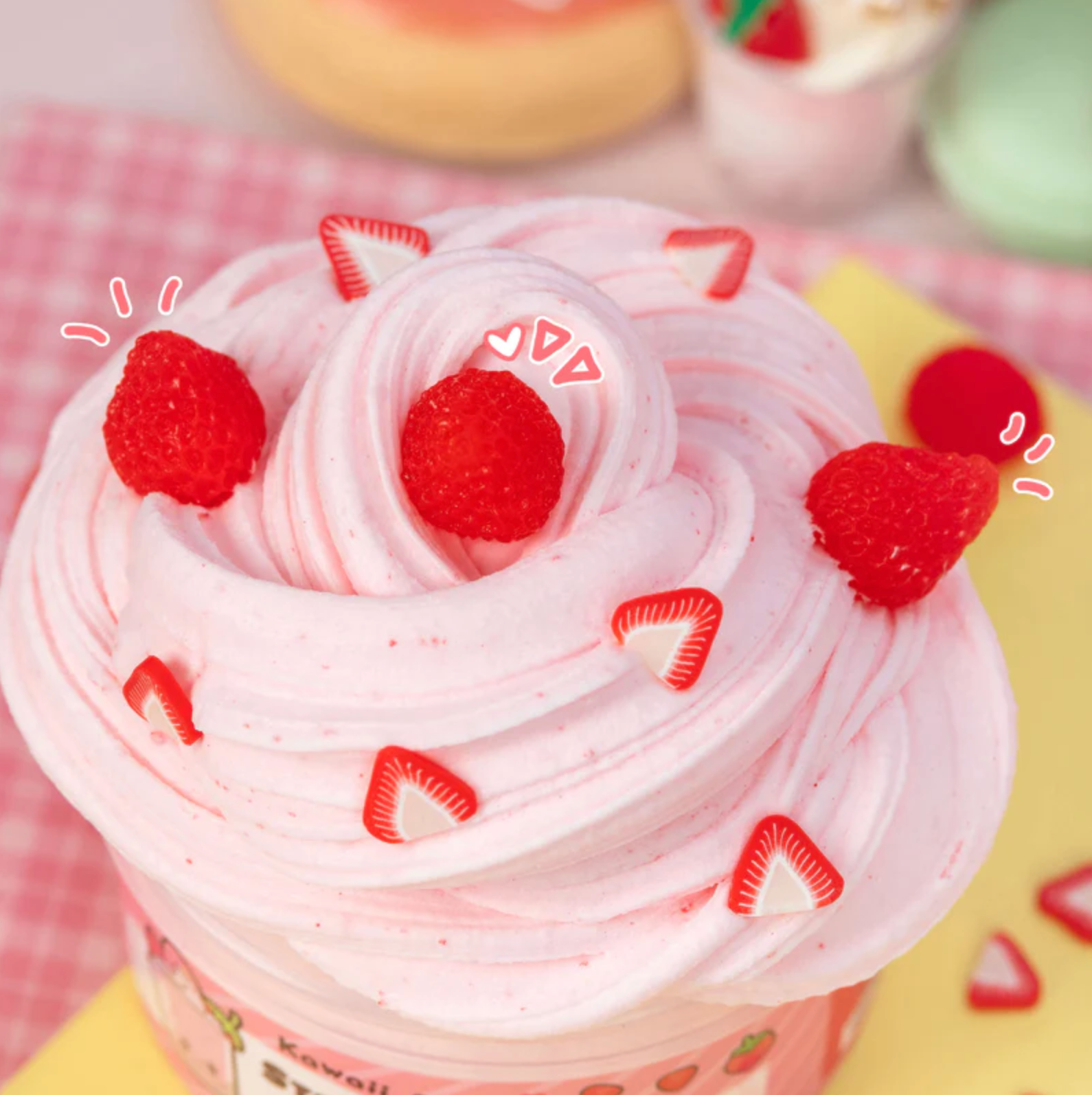 Strawberry Mousse Fluffy Butter Signature Dome™ Slime - Stay Forever