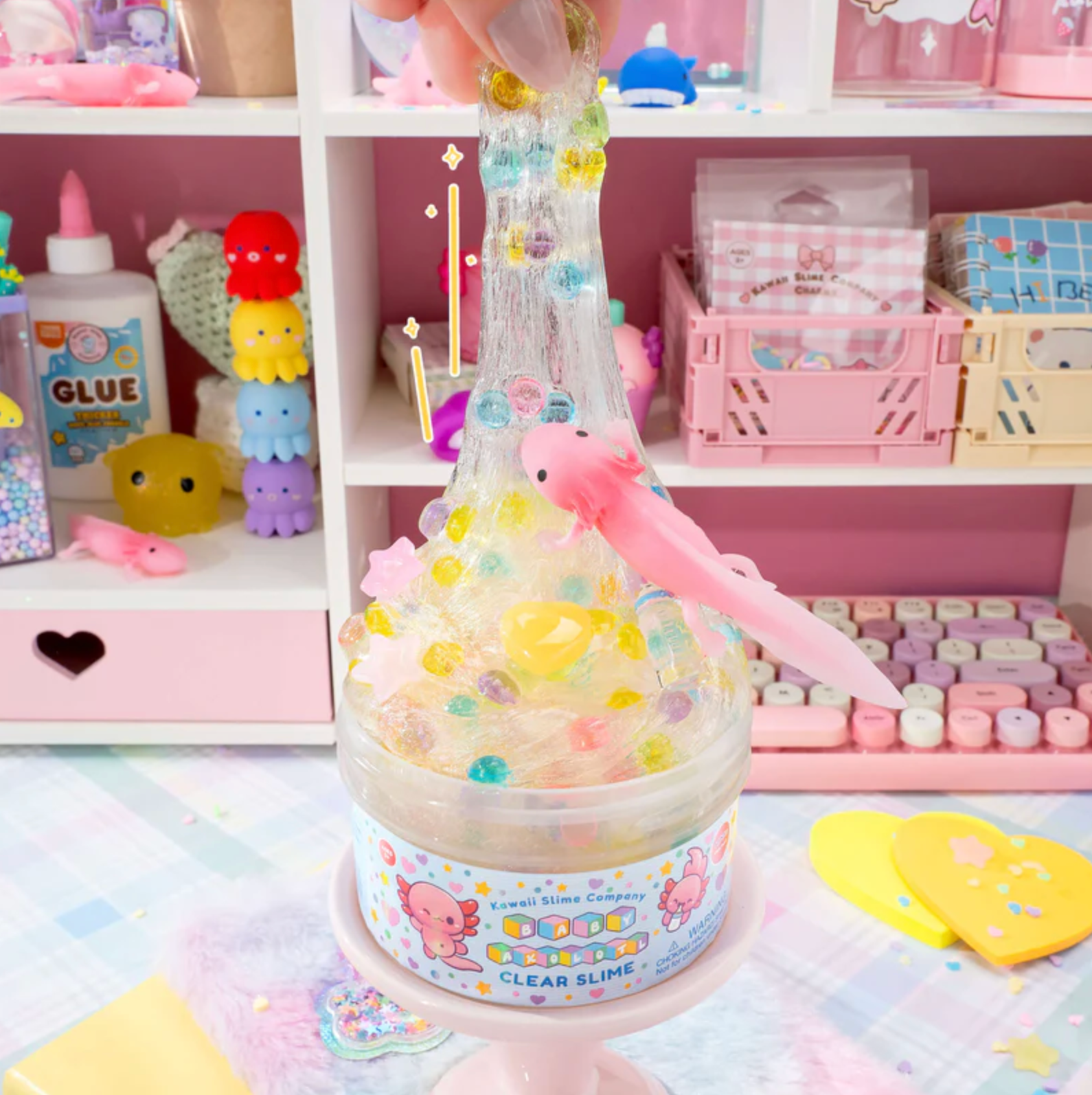 Baby Axolotl Clear Signature Dome™ Slime