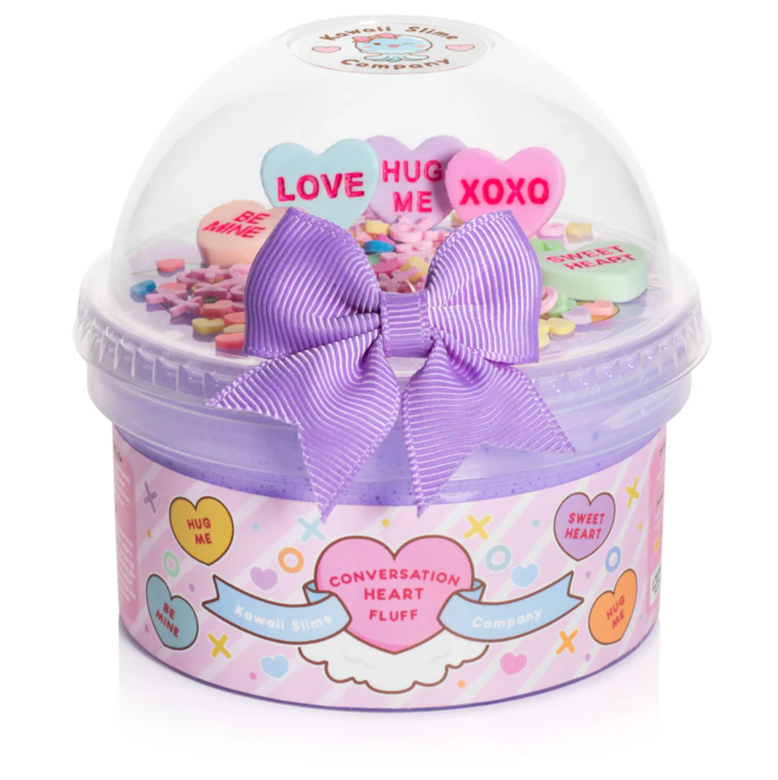 Conversation Heart Fluff Signature Dome™ Slime - Stay Forever