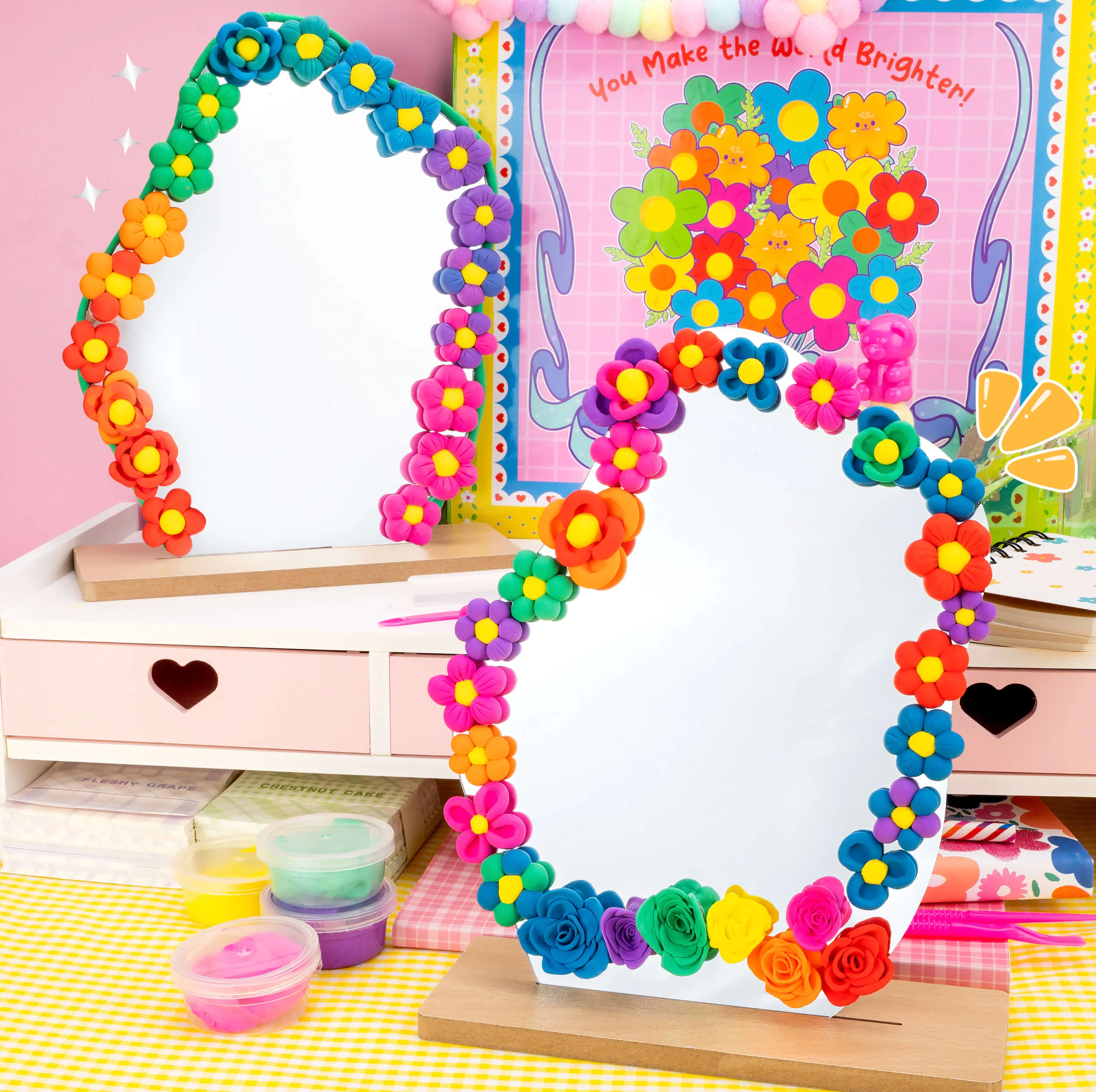 Creative Creator DIY Flower Mirror Kit - Stay Forever