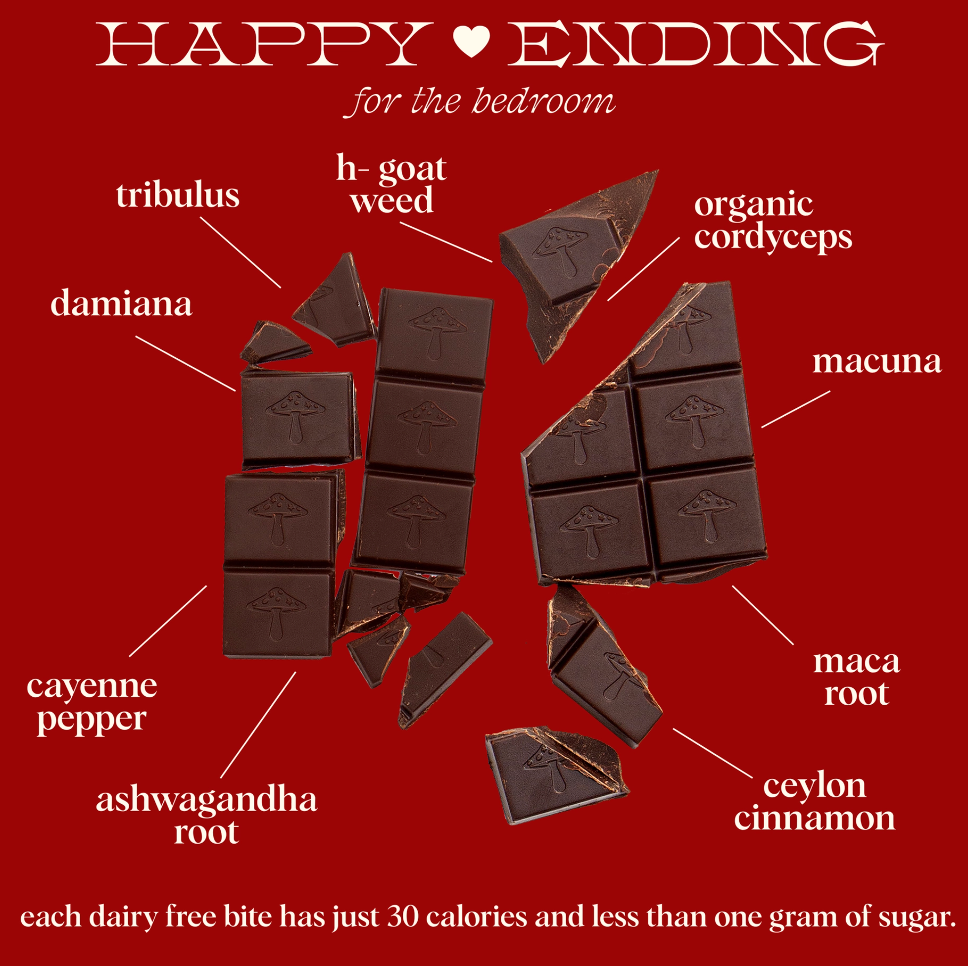 Happy Ending Mushroom Chocolate For Arousal - Stay Forever