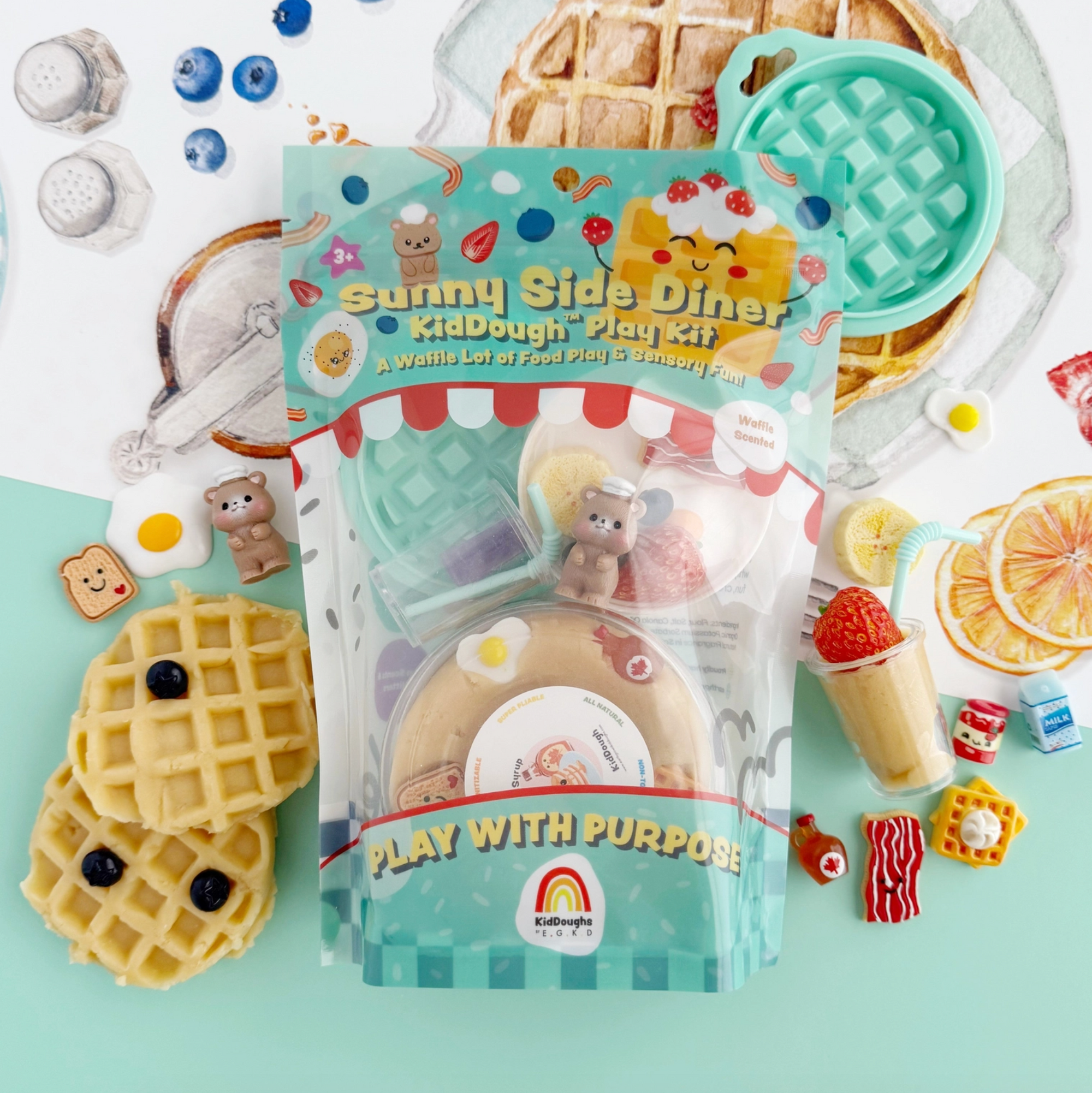 Sunny Side Diner Kiddough Play Kit - Stay Forever