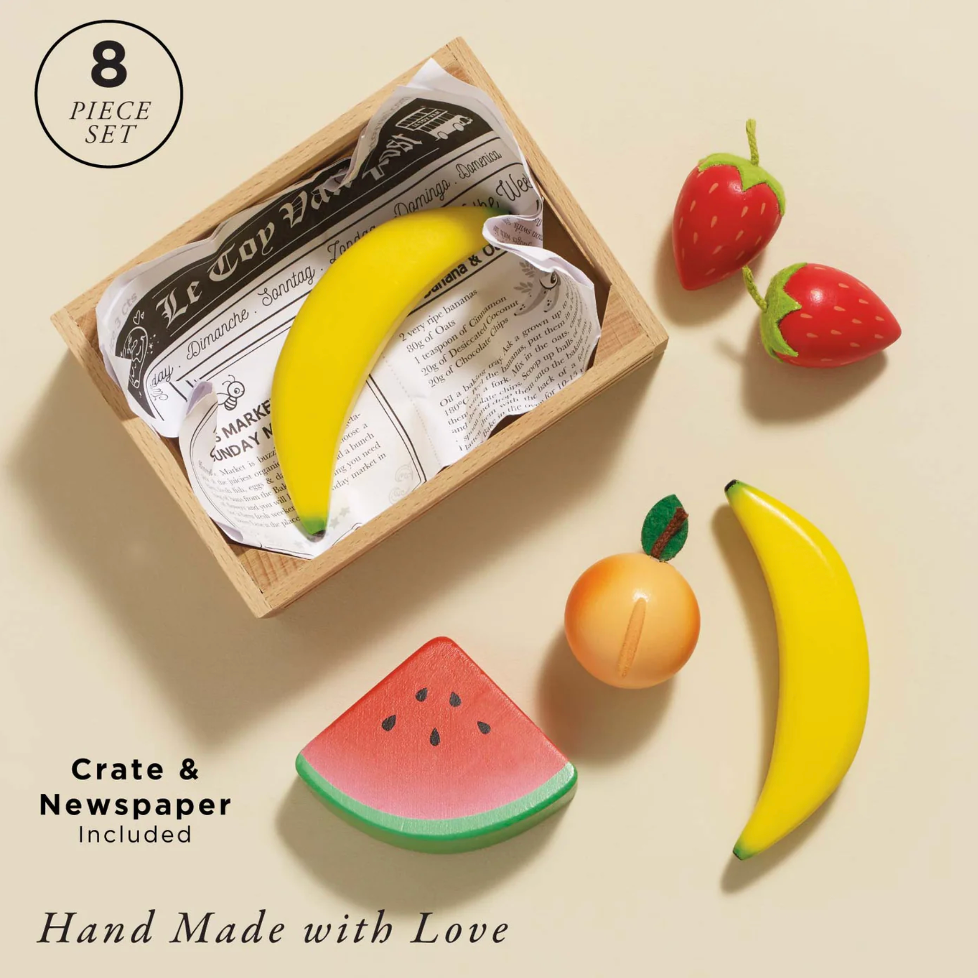 Smoothie Fruit Wooden Market Crate