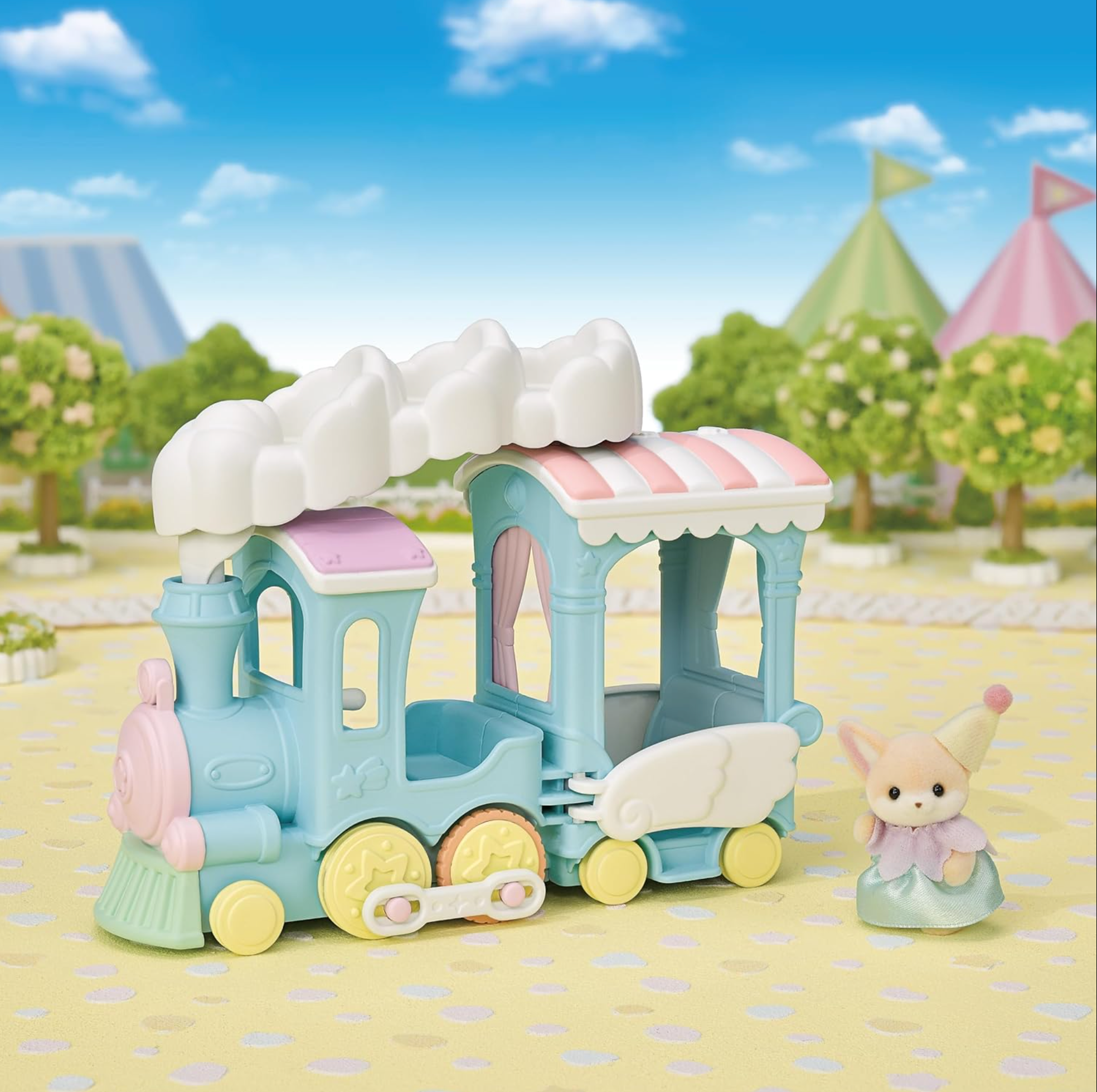 Floating Cloud Rainbow Train