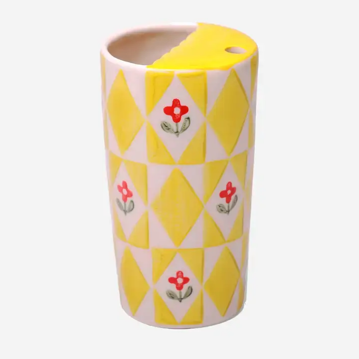 Ceramic Travel Tumbler yellow