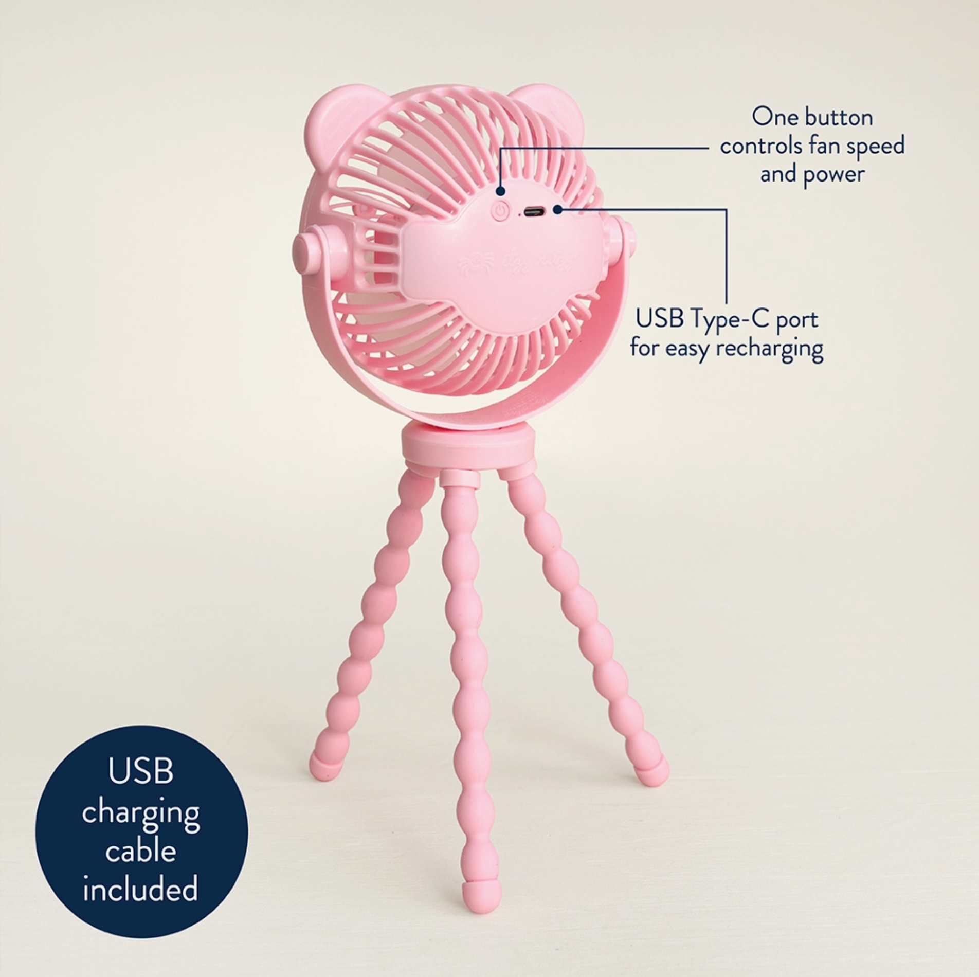 Itzy Breezy 3-Speed Stroller Fan