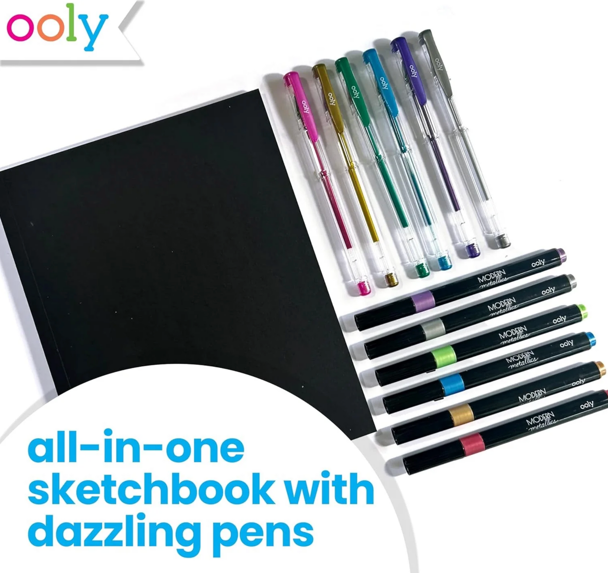Modern Metallics: D.I.Y. Sketchbook Kit (13 PC Set)