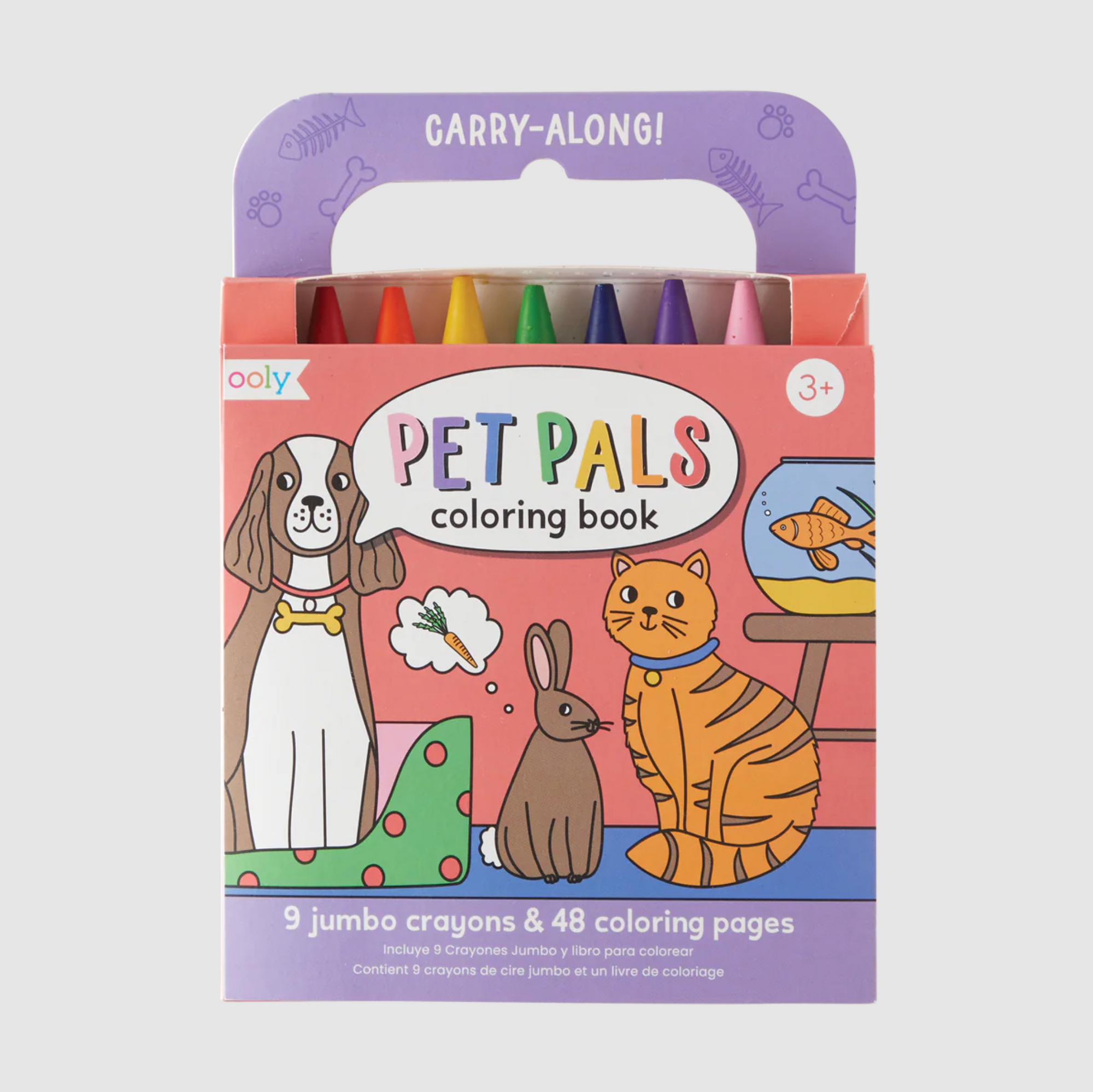 Carry Along Crayons & Coloring Book Kit - Pet Pals