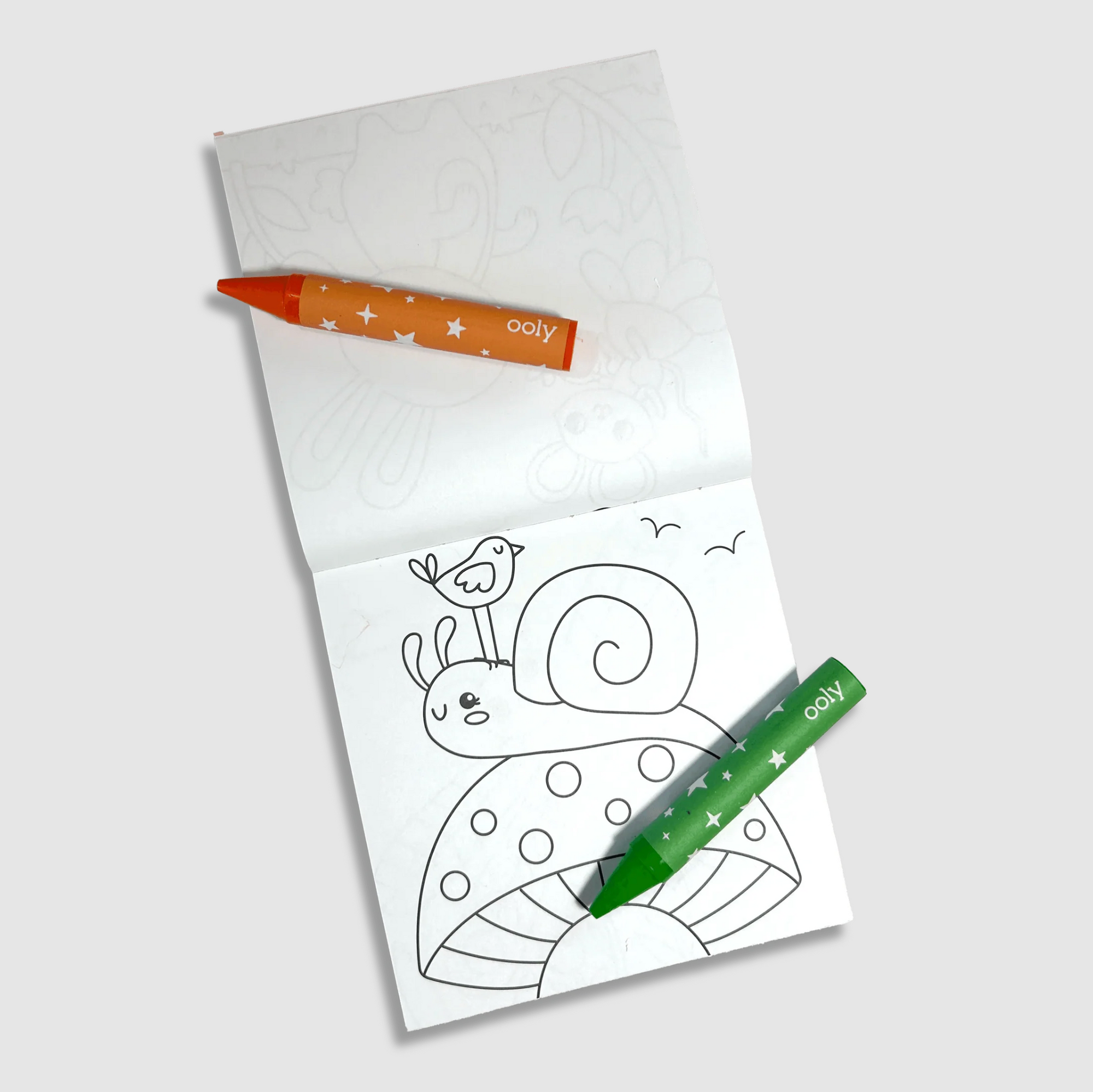 Carry Along Crayons & Coloring Book Kit - Garden Pals