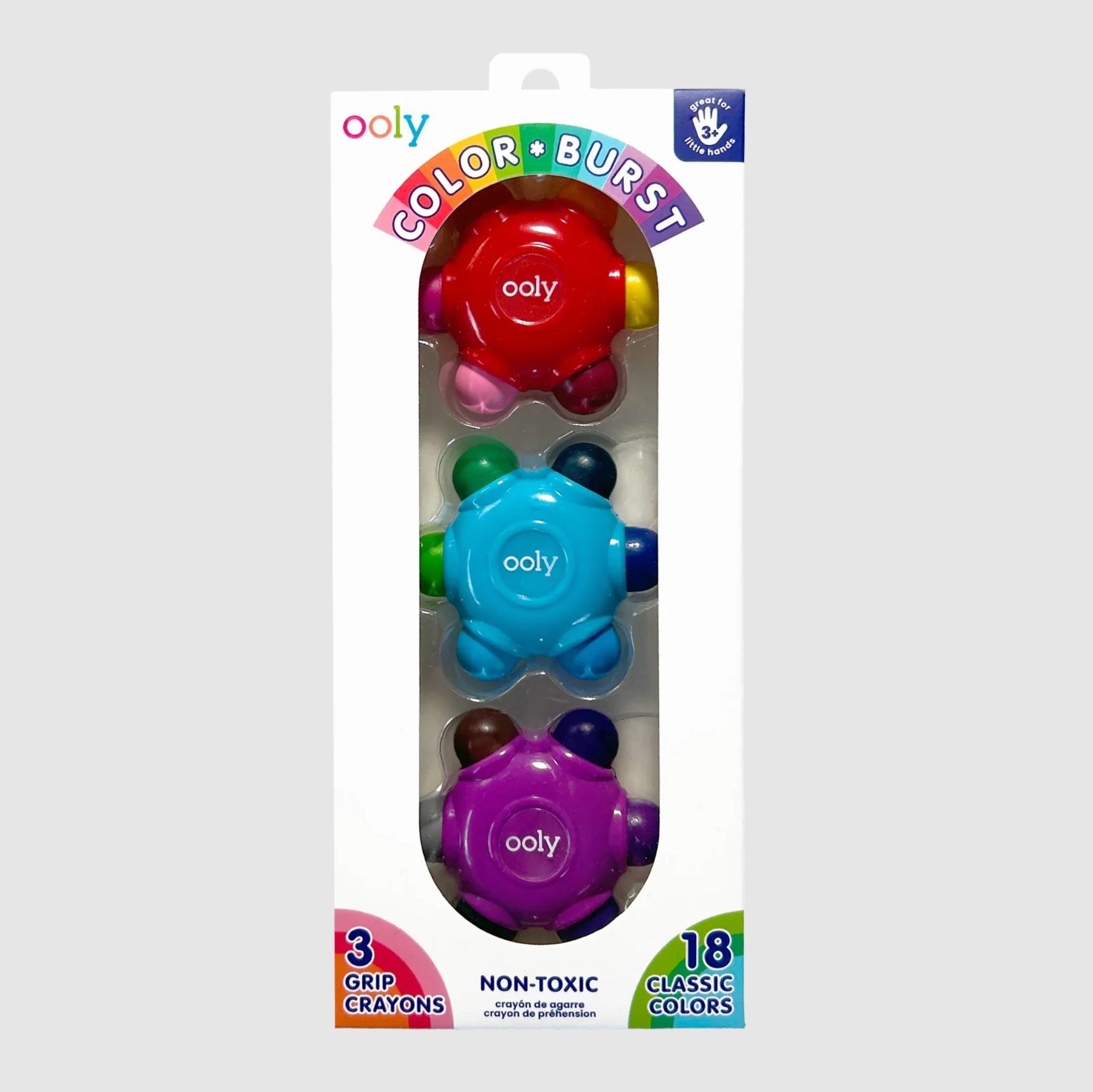 Color Burst Crayons - Set of 3
