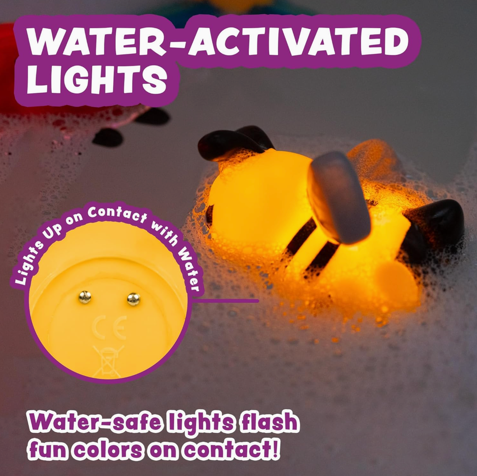 Tub Works® Bugs™ Light Up Bath Toys, 6 Pack