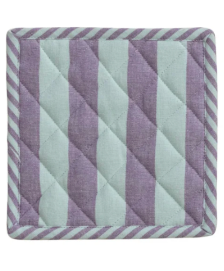 Cotton Contrast Stripe Pot Holder