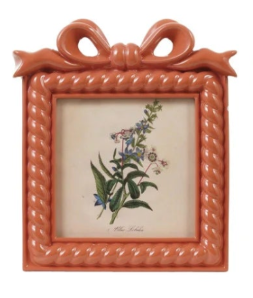 Resin Photo Frame w/Bow