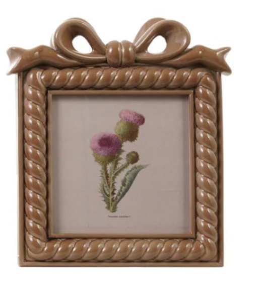 Resin Photo Frame w/Bow