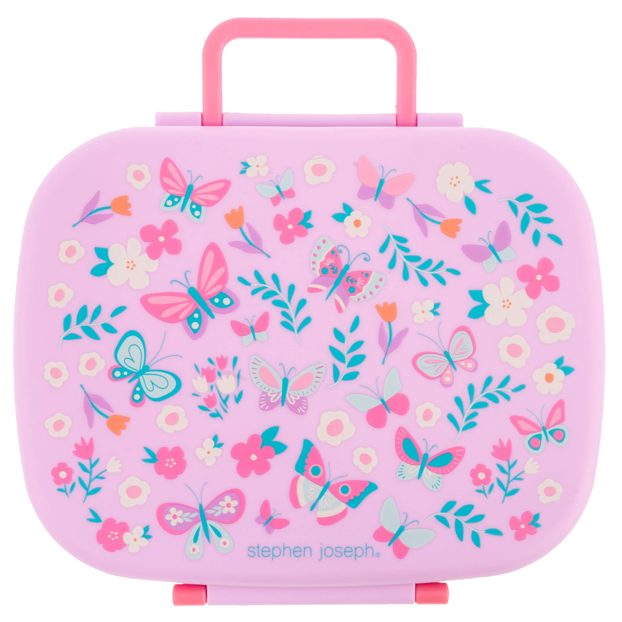 Bento Box with Removable Tray Lilac Butterfly