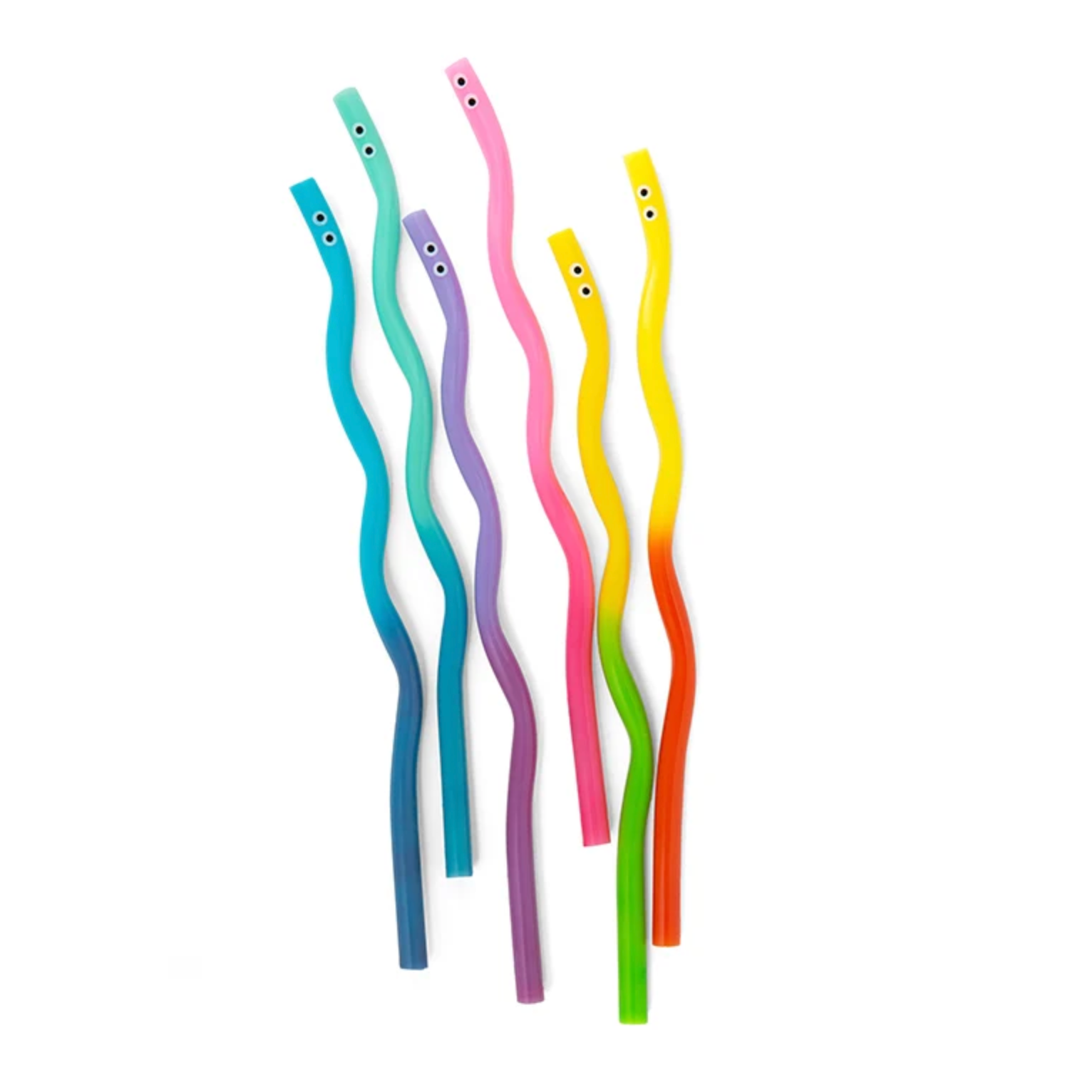 Kidoki Wigglyworm Colorchang Straws