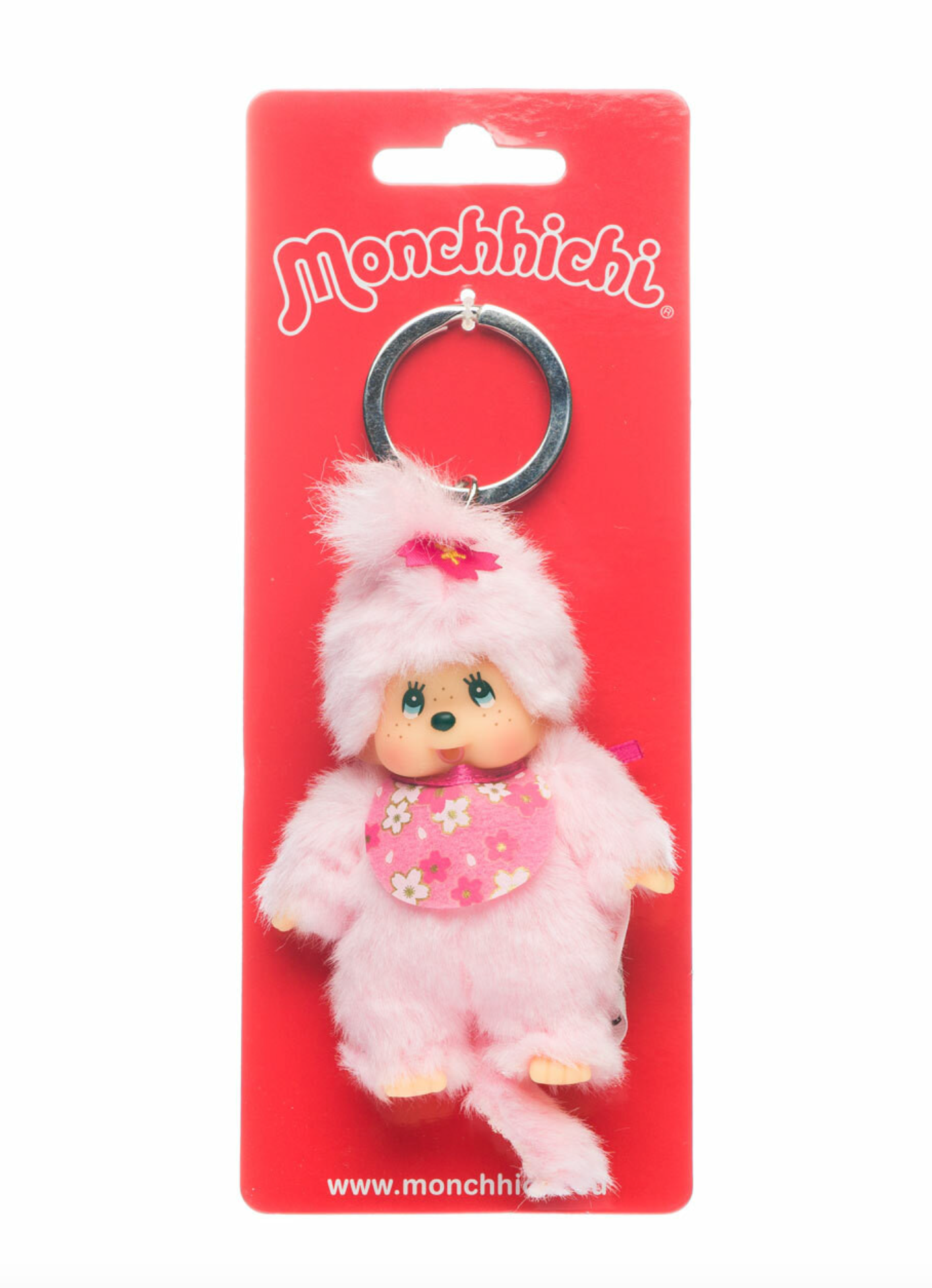 Monchhichi Classic Bebichhichi Cherry Blossom Keychain