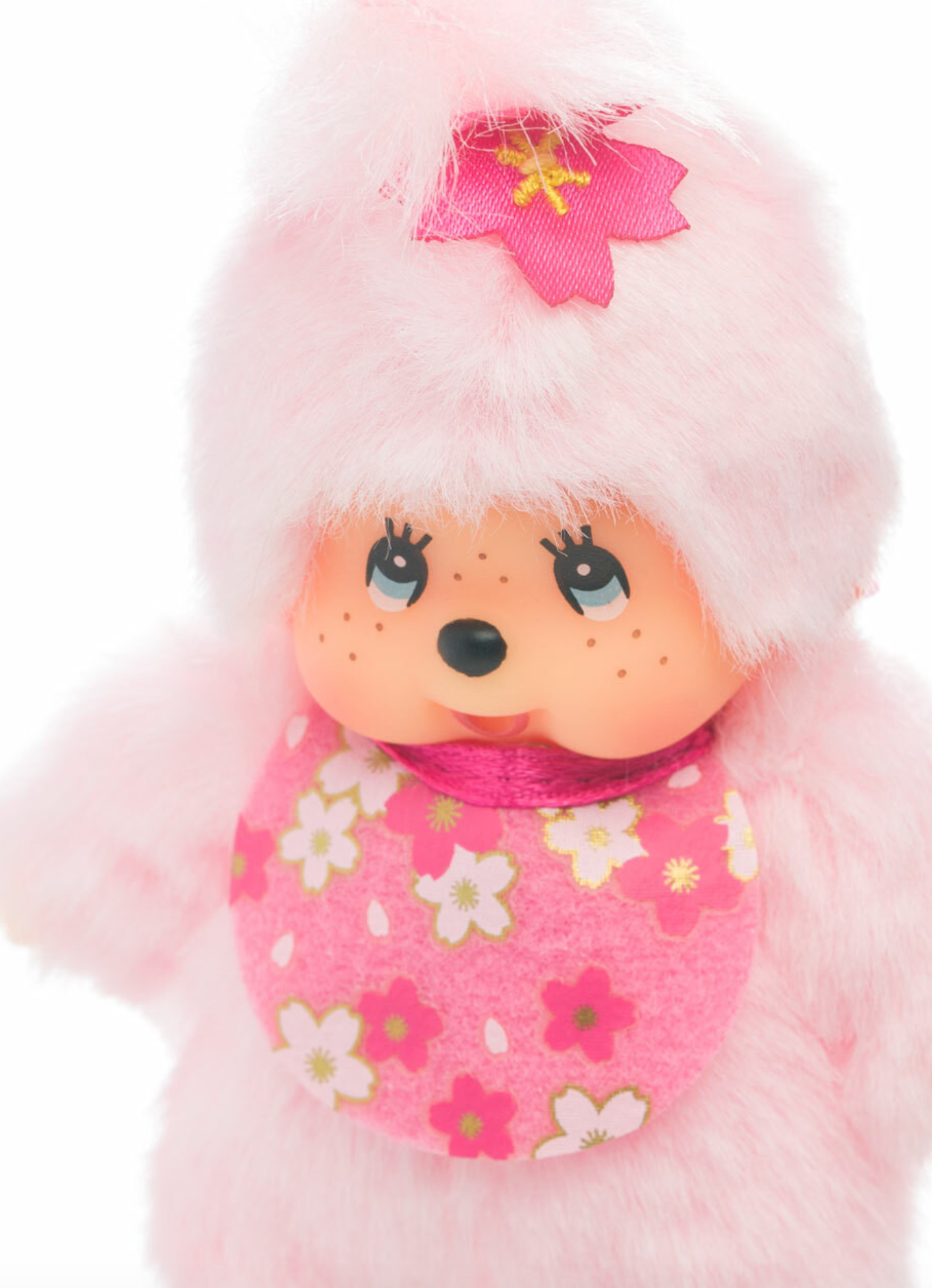Monchhichi Classic Bebichhichi Cherry Blossom Keychain