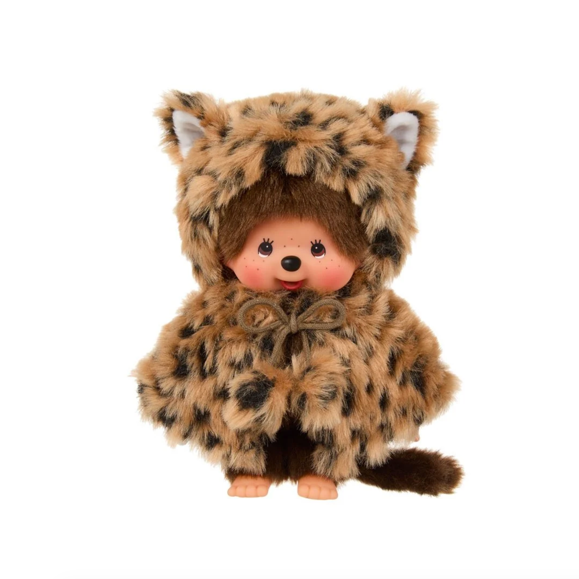 Monchhichi Girl Leopard Hood