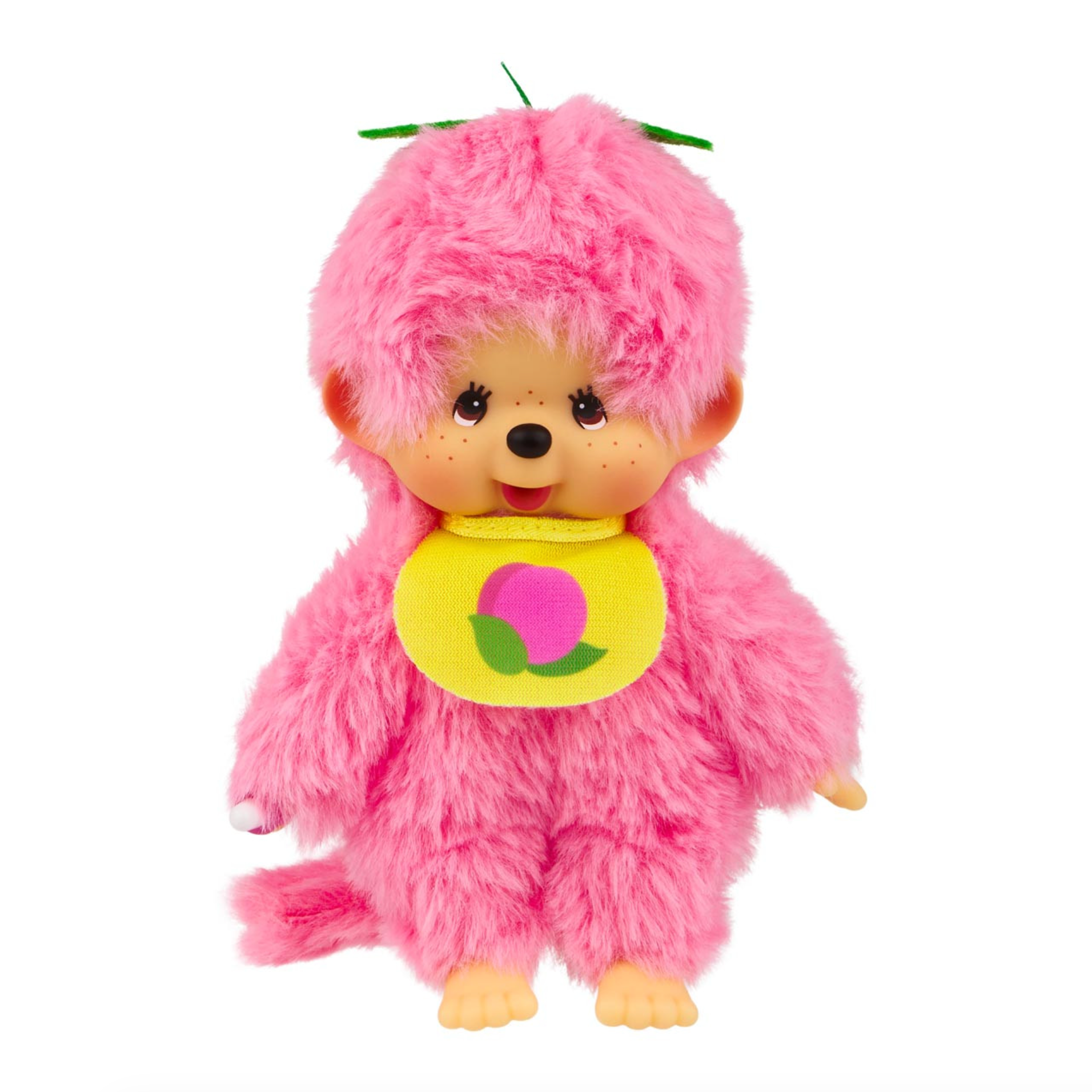 Sekiguchi Monchhichi Fruit Color Peach Pink Plush Doll