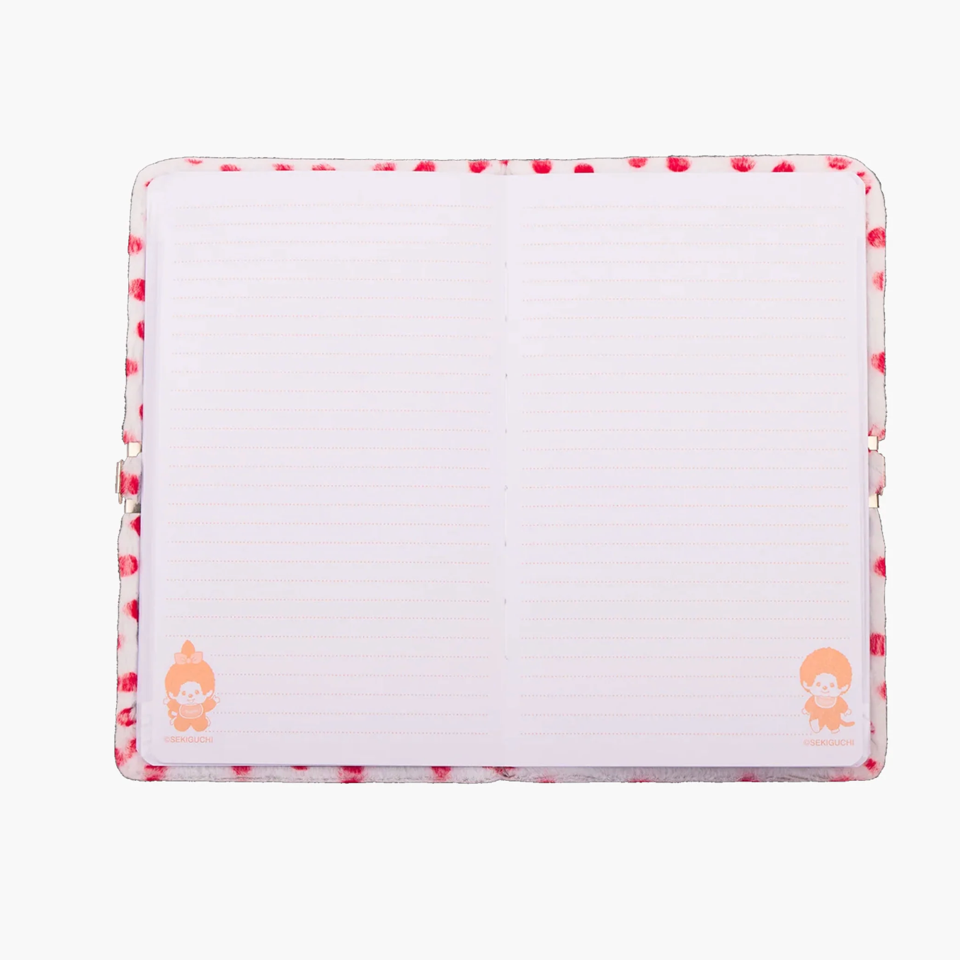 Monchhichi Plush Cover Diary w/locket
