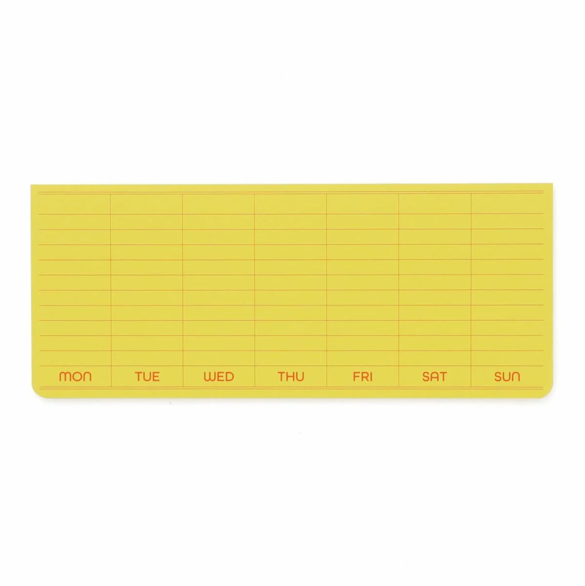Sticky Memo Pad Weekly