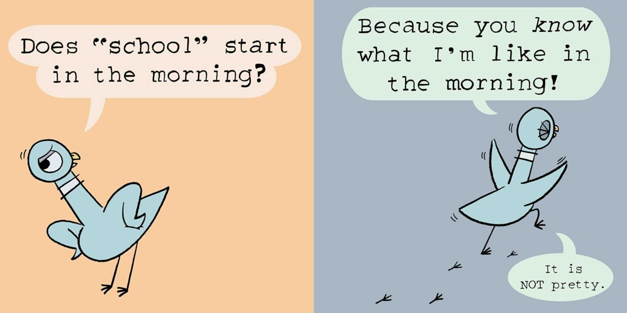 Pigeon Has to Go to School