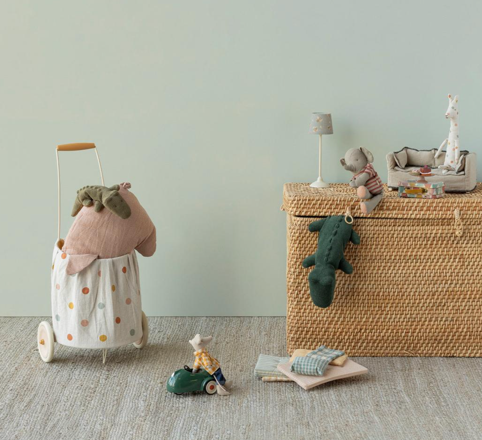 Safari friends, Crocodile, Small - Forest green